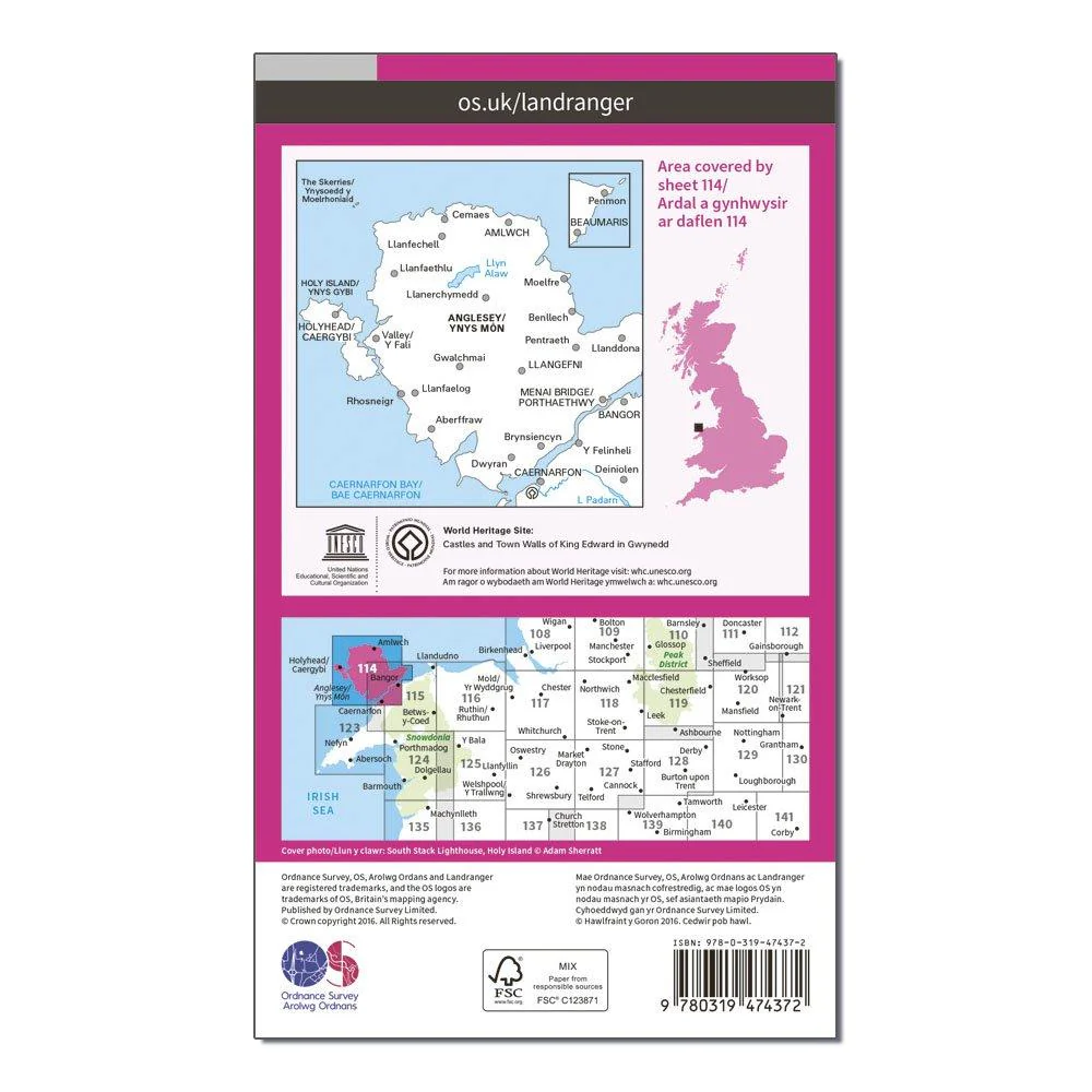 Landranger Active 114 Anglesey Map With Digital Version - Image 2