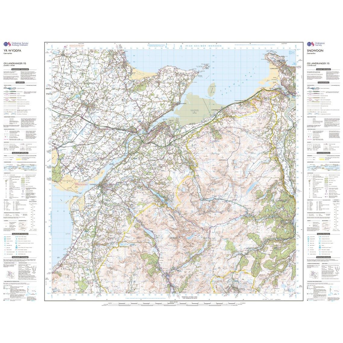 Landranger Active 115 Snowdon & Caernarfon Map With Digital Version - Image 3