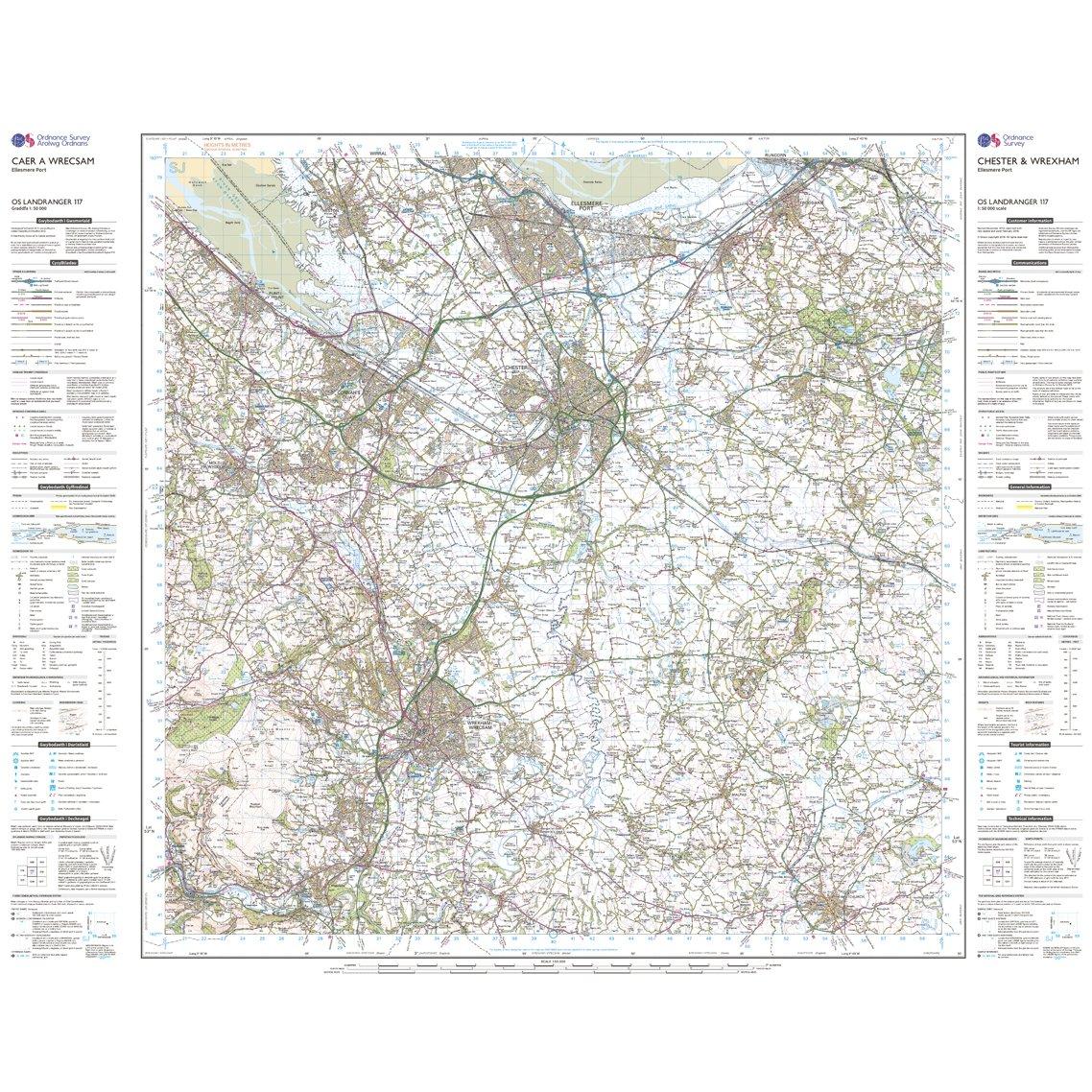 Landranger Active 117 Chester & Wrexham, Ellesmere Port Map With Digital Version - Image 3