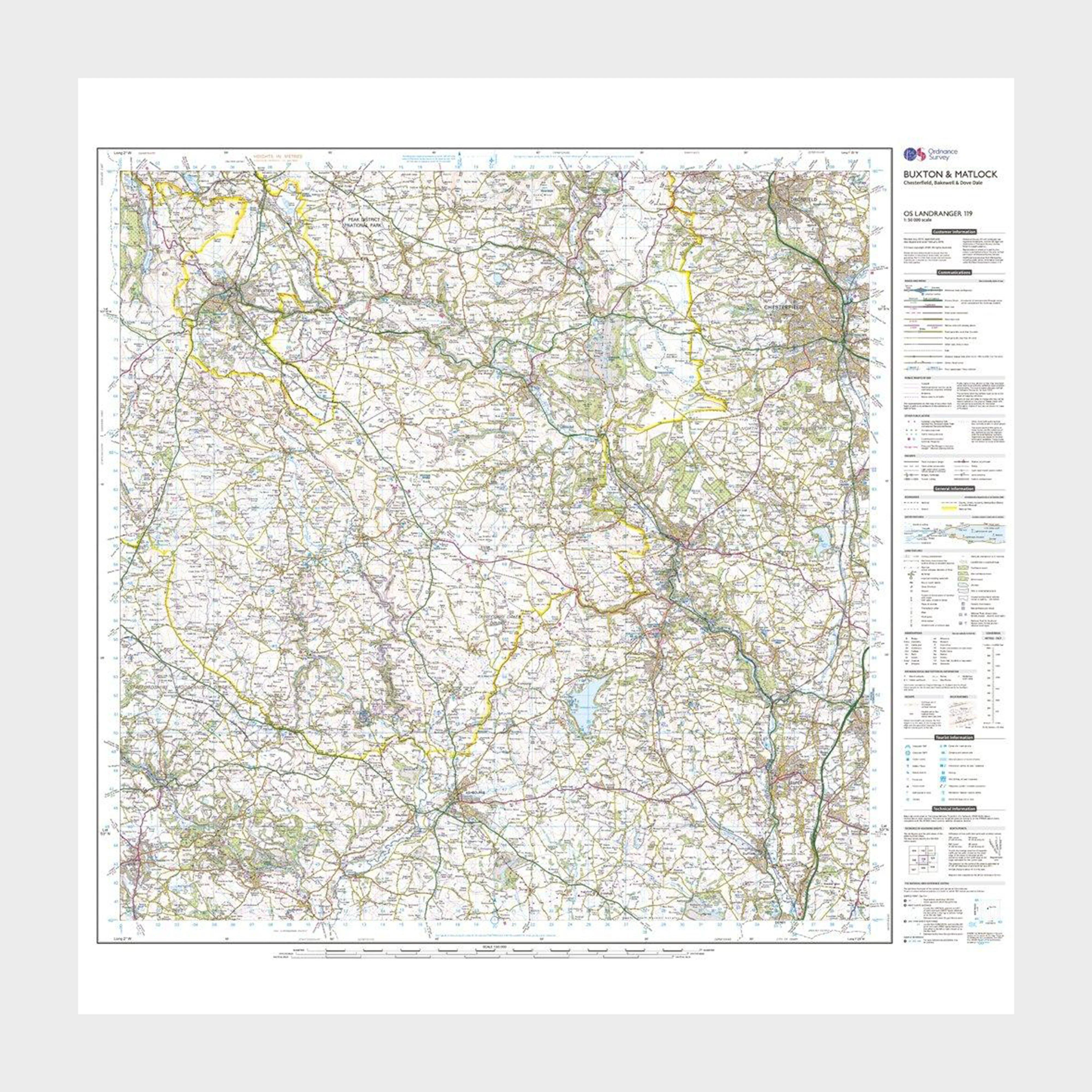 Landranger Active 119 Buxton & Matlock, Chesterfield, Bakewell & Dove Dale Map With Digital Version - Image 3