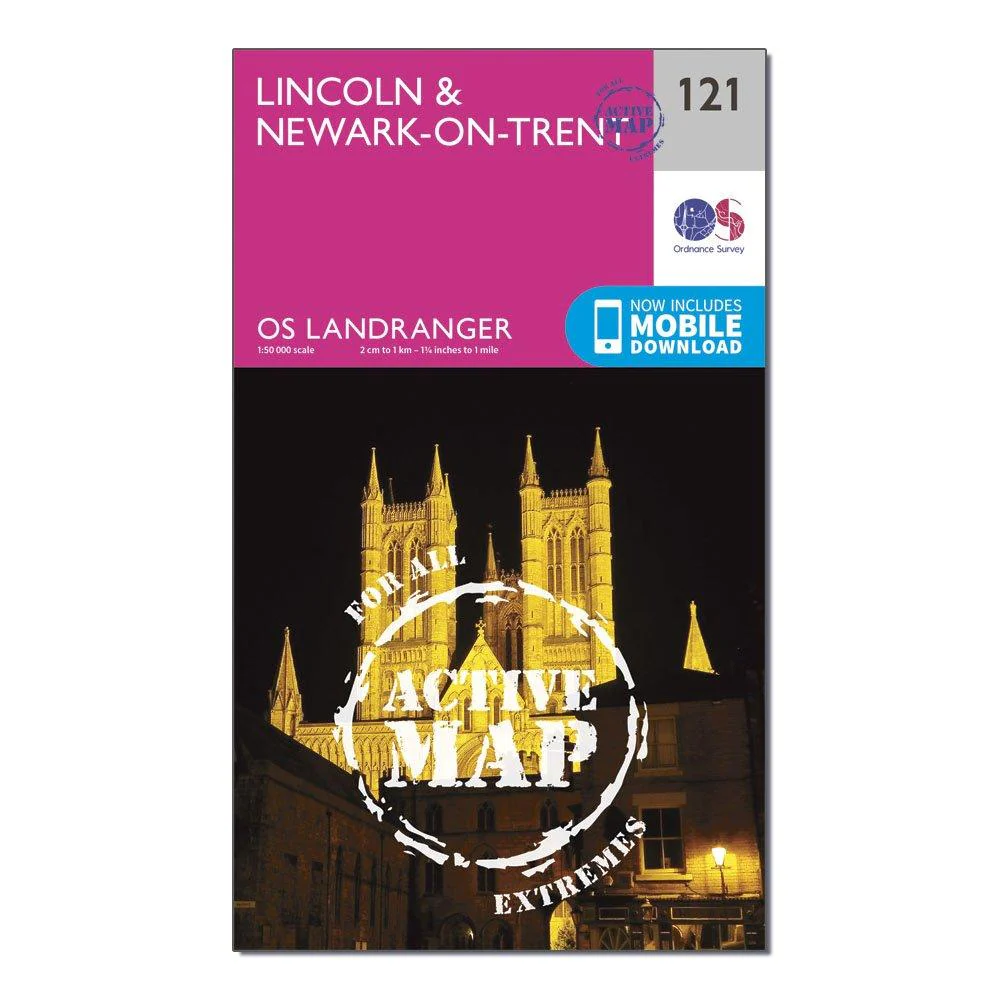 Landranger Active 121 Lincoln & Newark-on-Trent Map With Digital Version - Image 4