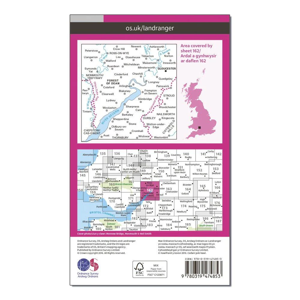 Landranger Active 162 Gloucester & Forest of Dean Map With Digital Version - Image 2