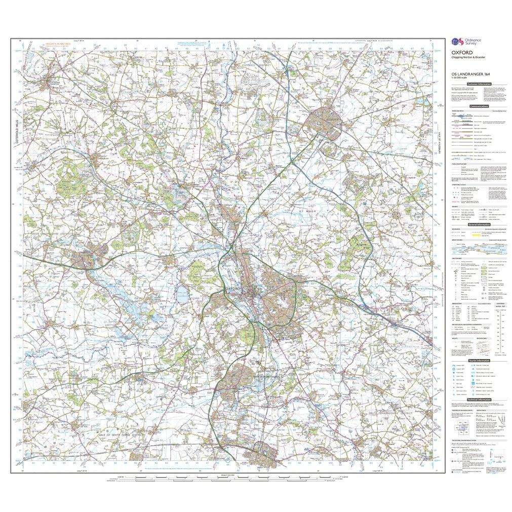 Landranger Active 164 Oxford, Chipping Norton & Bicester Map With Digital Version - Image 3