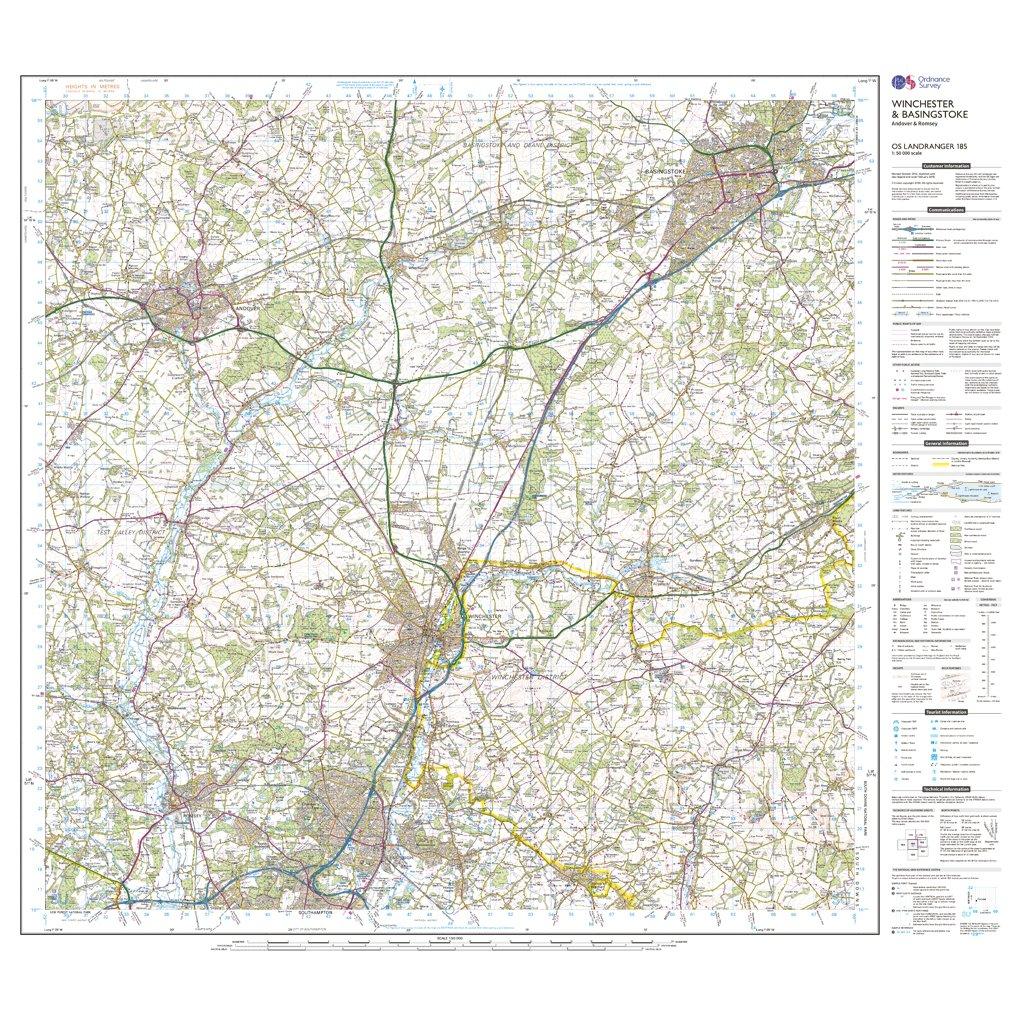 Landranger Active 185 Winchester & Basingstoke, Andover & Romsey Map With Digital Version - Image 3