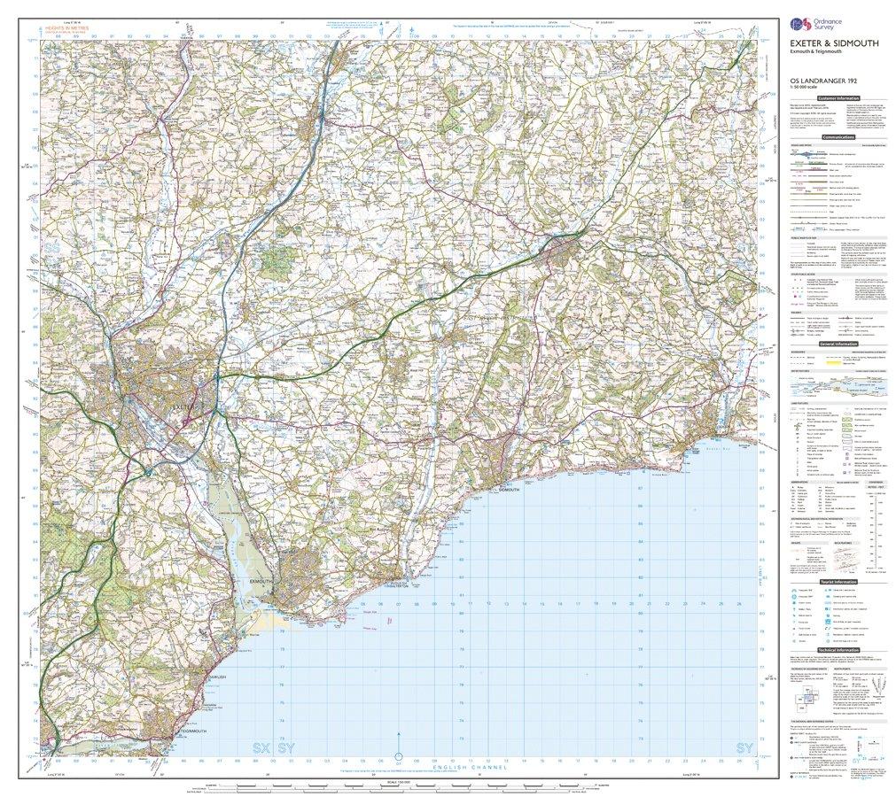 Landranger Active 192 Exeter & Sidmouth, Exmouth & Teignmouth Map With Digital Version - Image 3