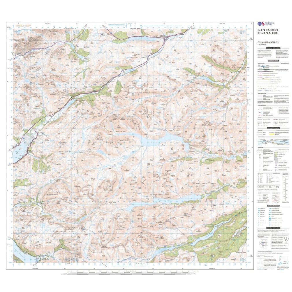Landranger Active 25 Glen Carron & Glen Affric Map With Digital Version - Image 3
