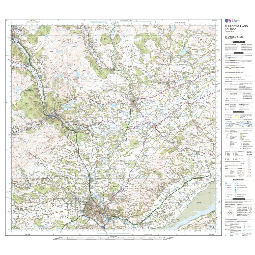 Landranger Active 53 Blairgowrie & Forest of Alyth Map With Digital Version - Image 3