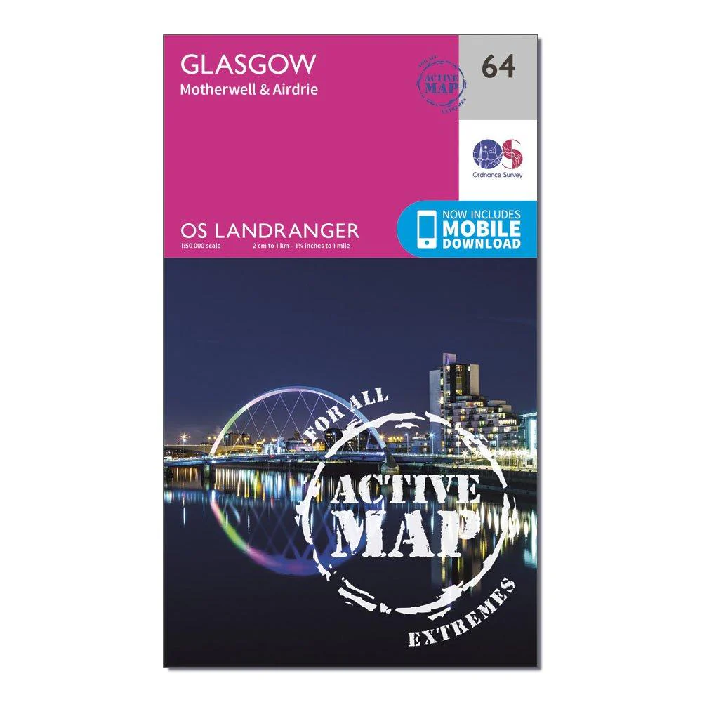 Landranger Active 64 Glasgow, Motherwell & Airdrie Map With Digital Version - Image 4