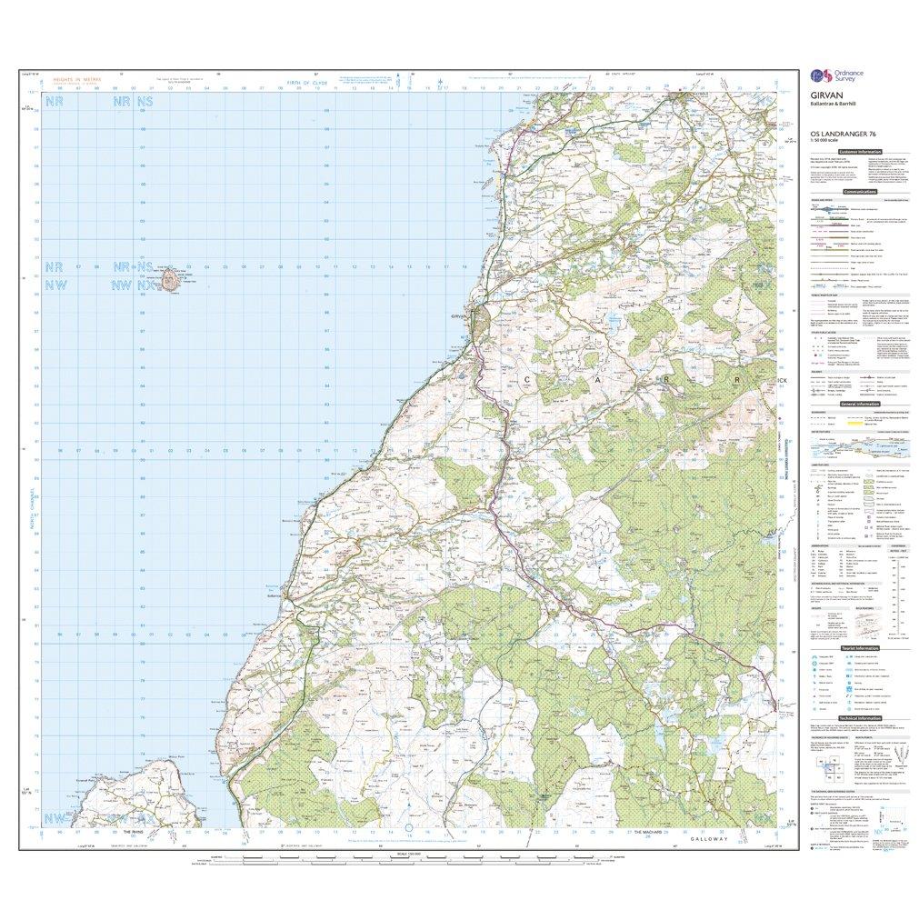 Landranger Active 76 Girvan, Ballantrae & Barrhill Map With Digital Version - Image 3