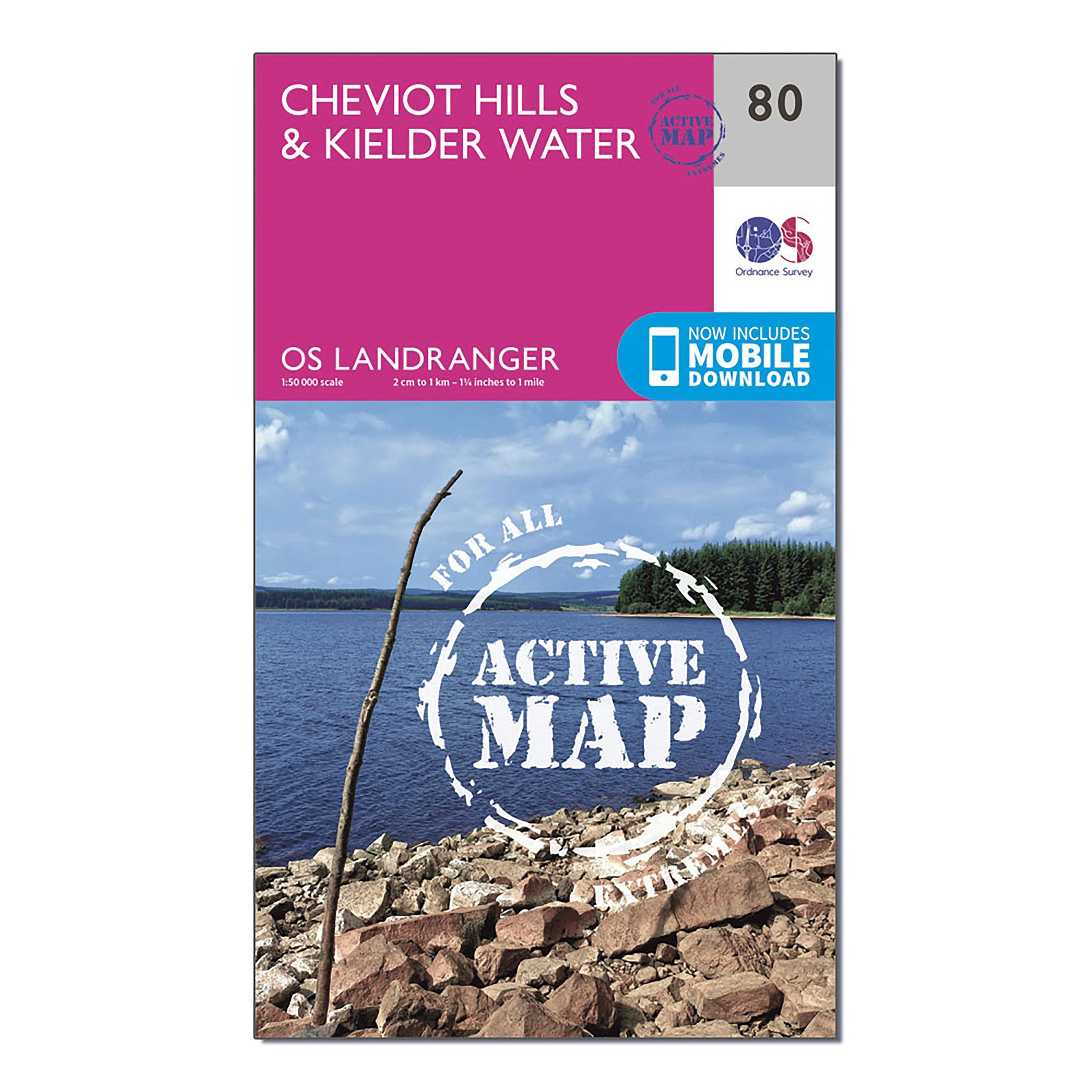 Landranger Active 80 Cheviot Hills & Kielder Water Map With Digital Version - Image 4
