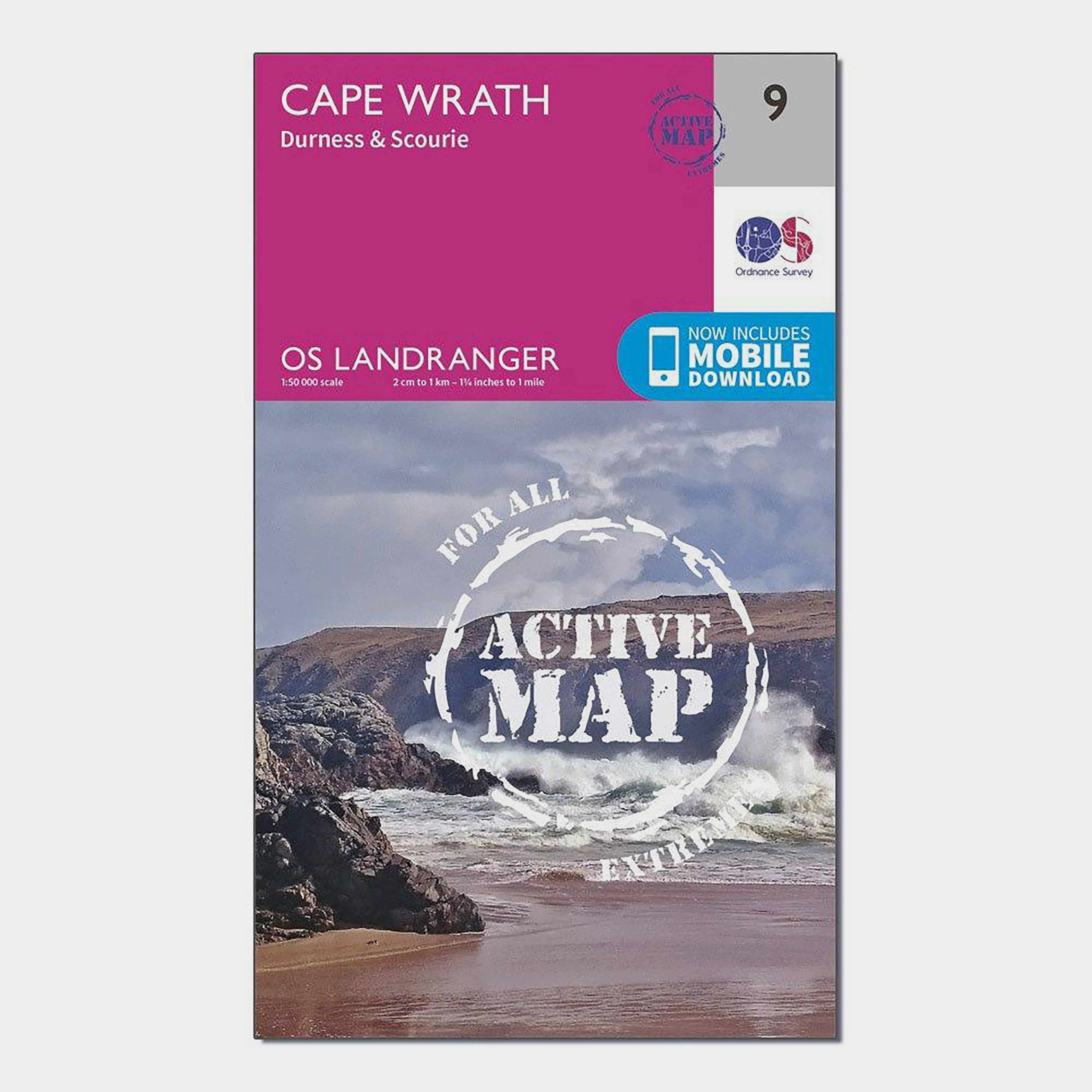 Landranger Active 9 Cape Wrath, Durness & Scourie Map With Digital Version