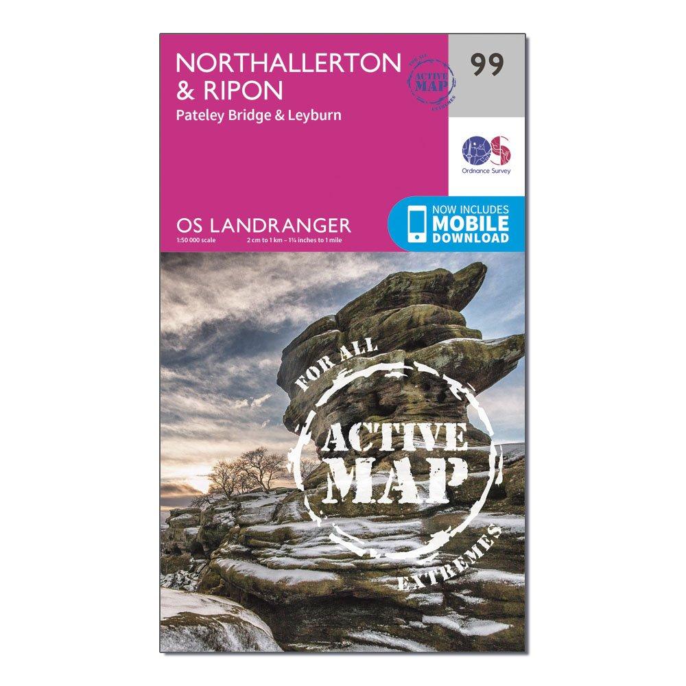 Landranger Active 99 Northallerton & Ripon, Pateley Bridge & Leyburn Map With Digital Version - Image 4