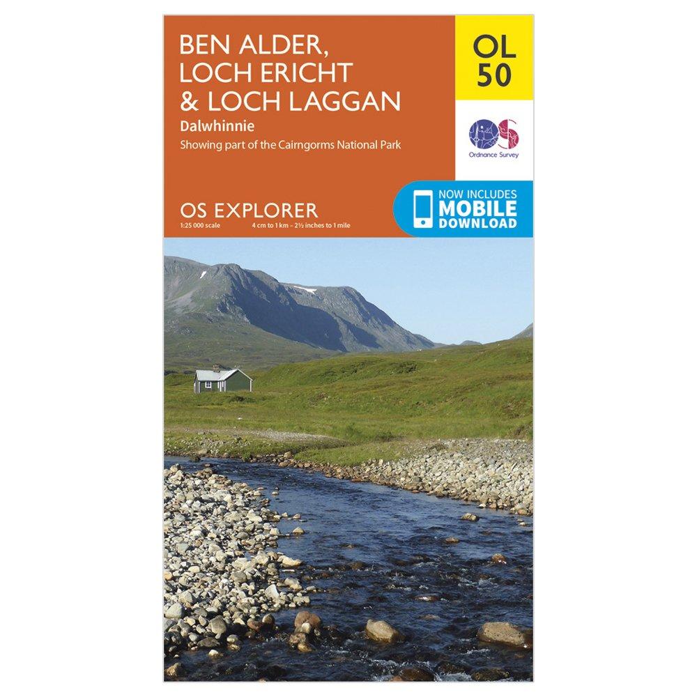 OL 50 Explorer Ben Alder, Loch Ericht & Loch Laggan Map - Image 4