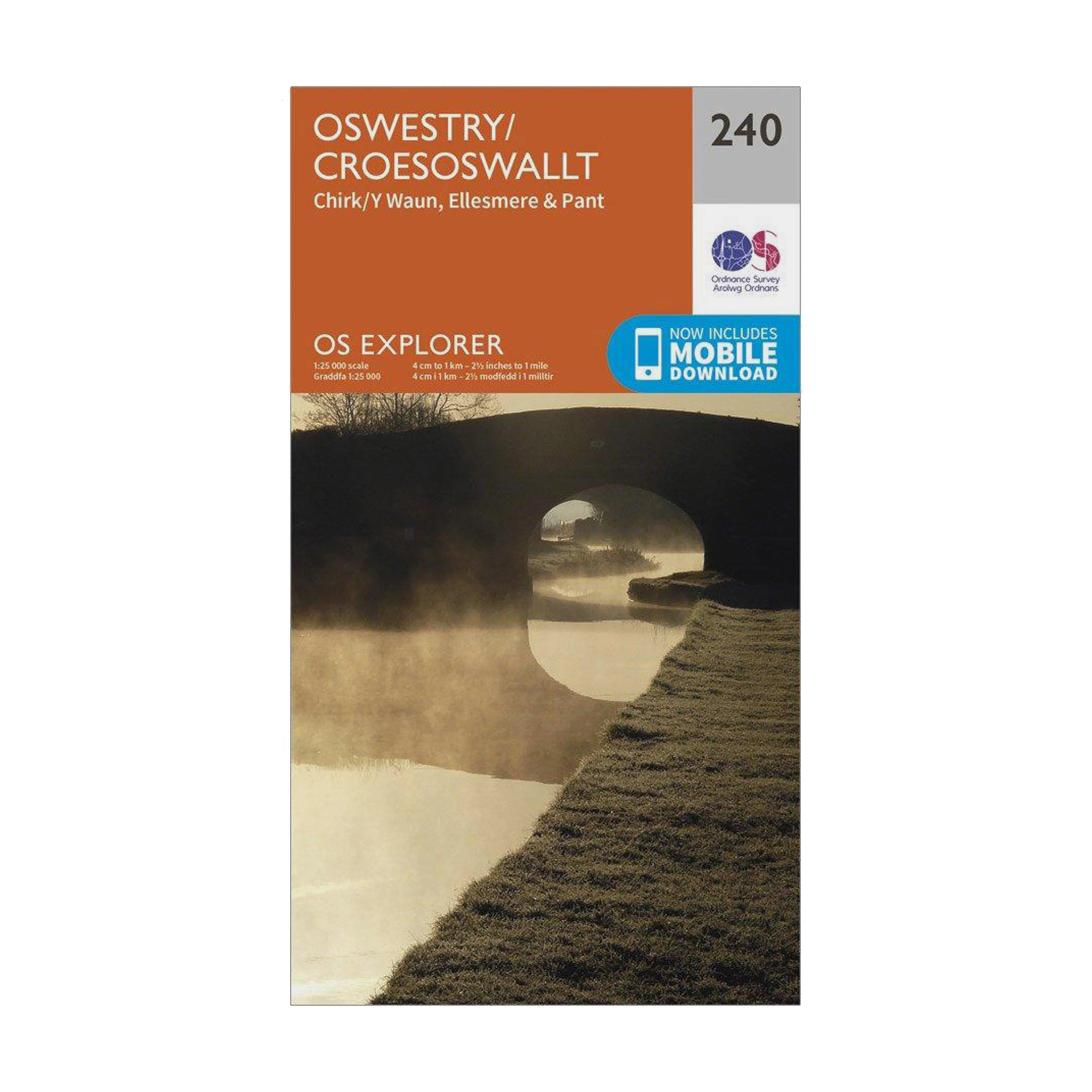 OS Explorer 240 Oswestry Map With Digital Version - Image 4