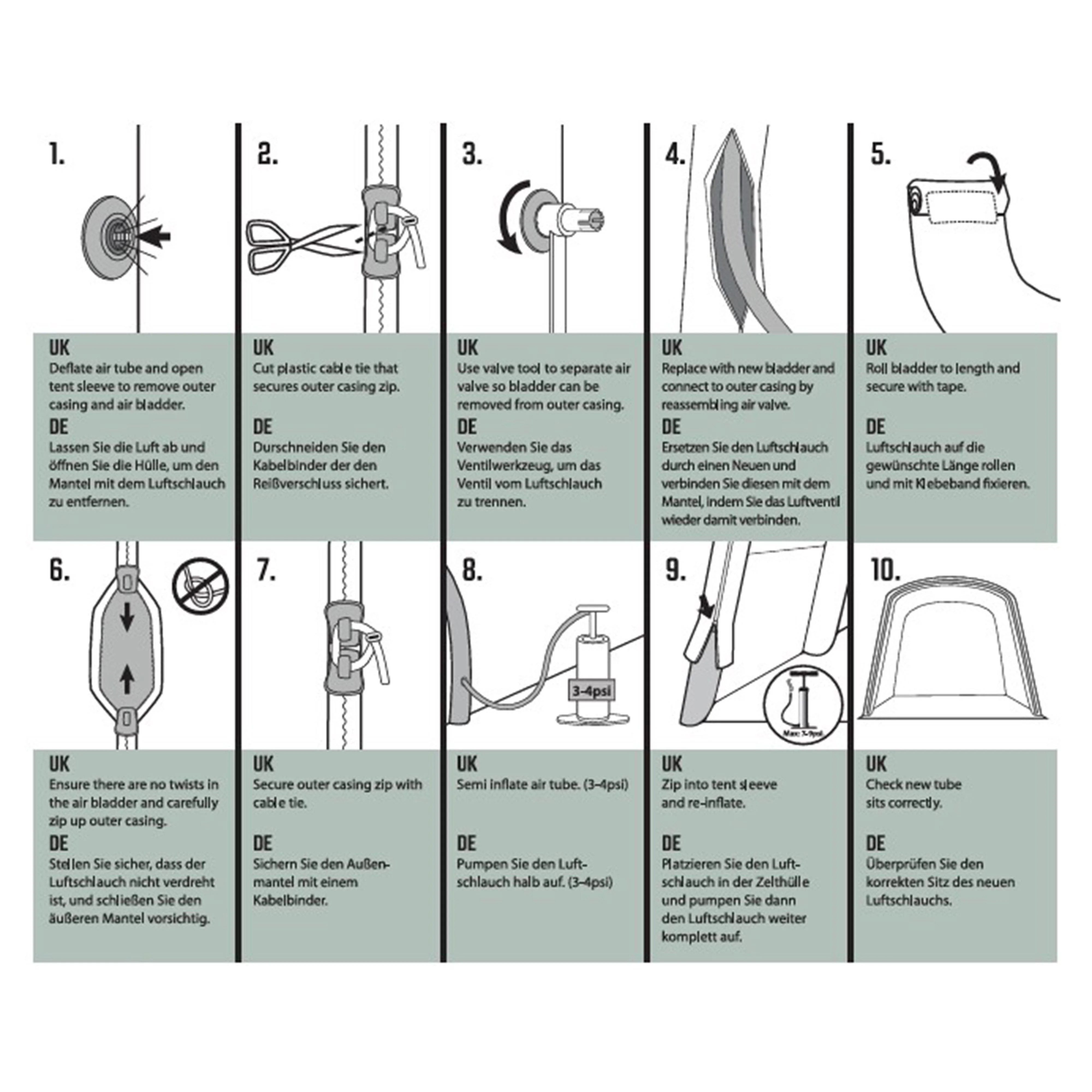 Air Tube Repair Kit - Orange B - Image 2