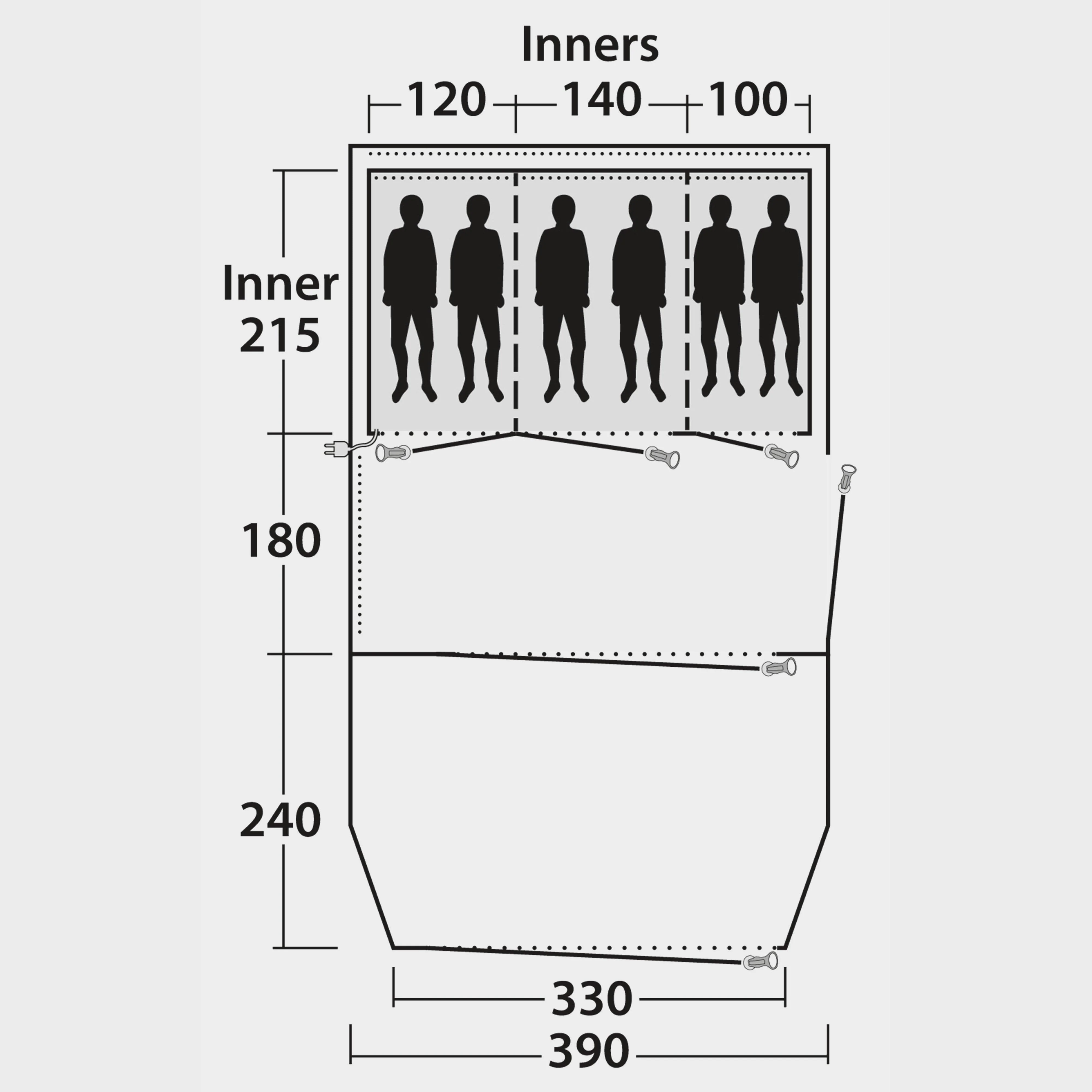 Glendo 6A Inflatable Family Tent - Image 4