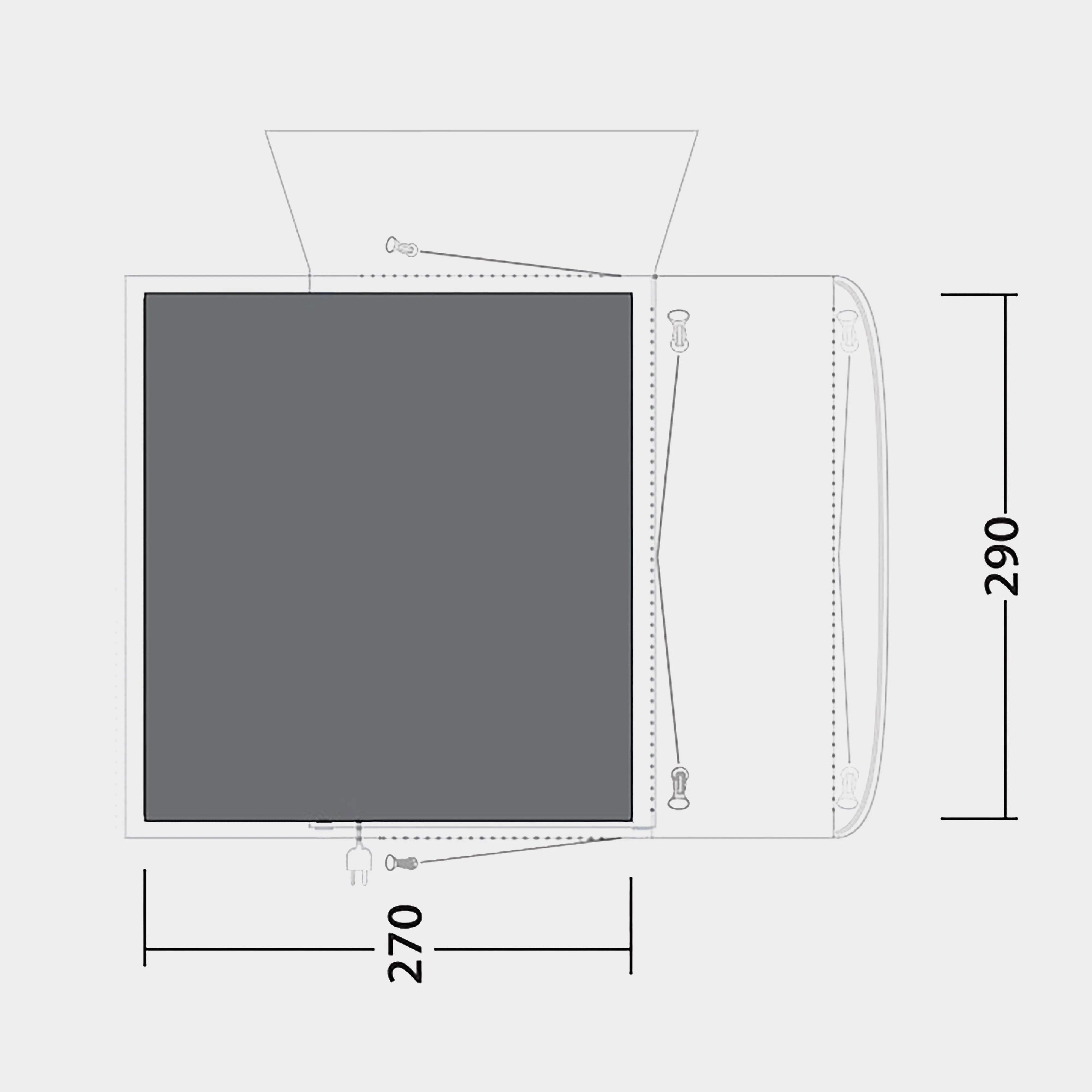 Jonesville 290SA Footprint Groundsheet - Image 2