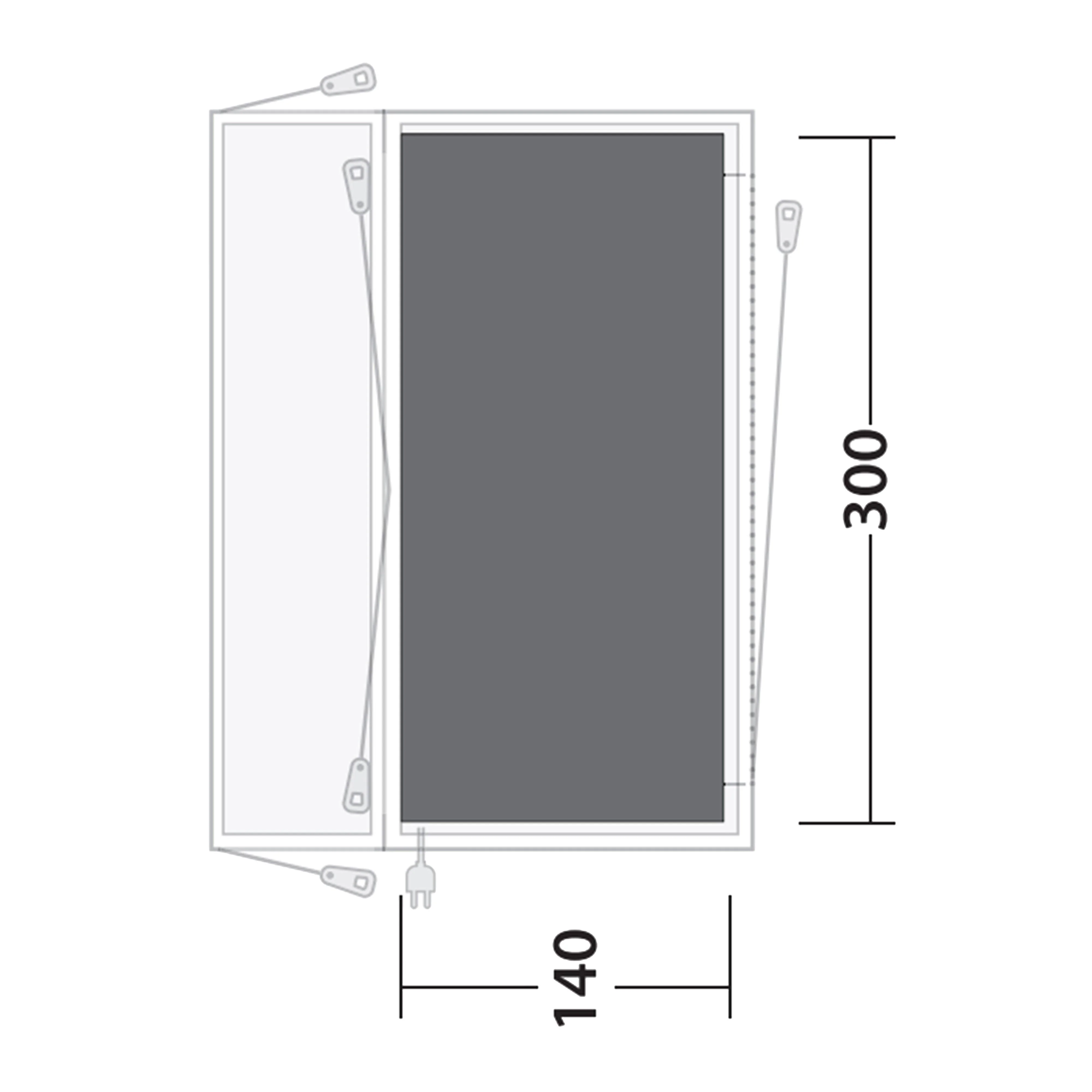 Lakecrest Awning Footprint Groundsheet - 235cm x 320cm - Image 2