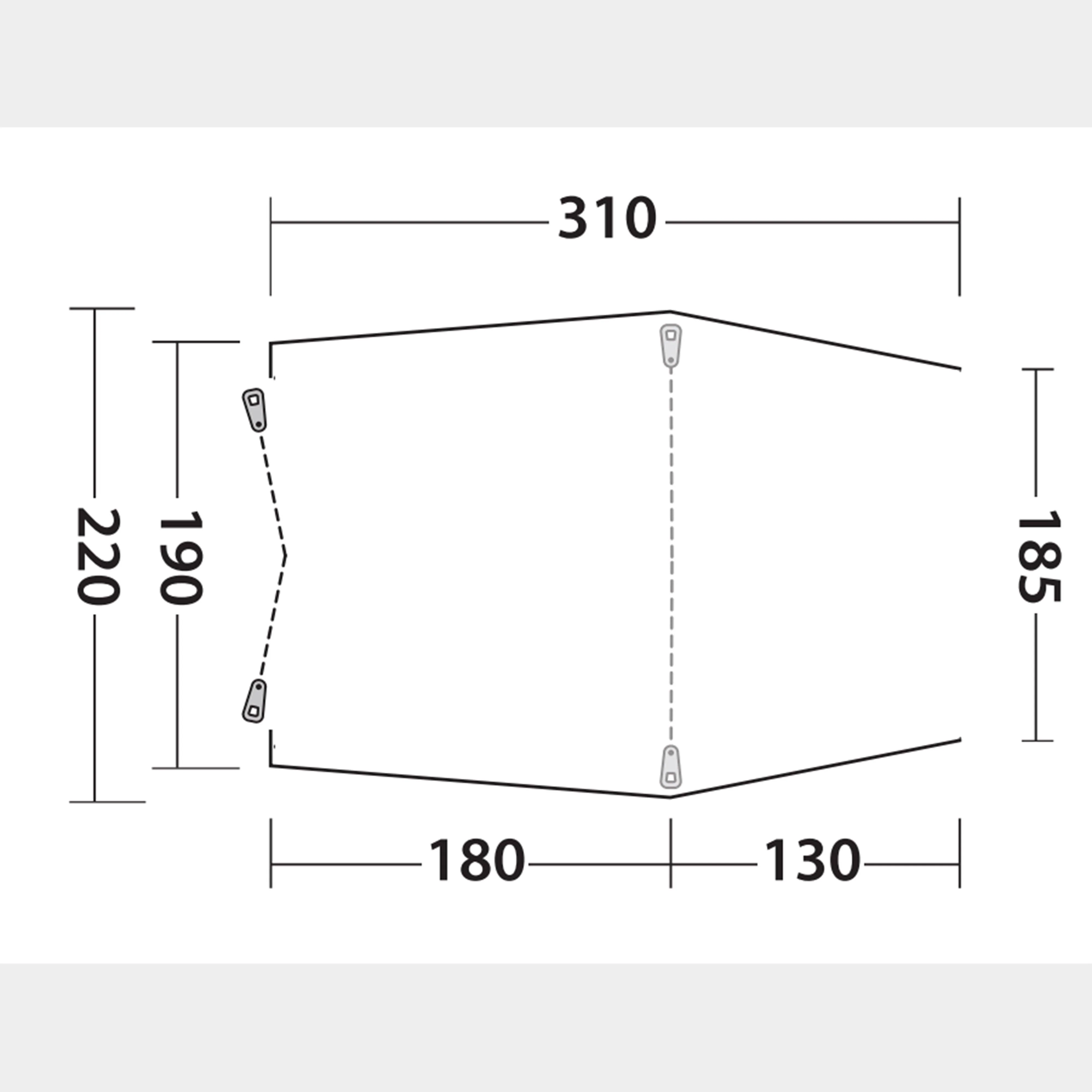 Sandcrest L Tailgater Vehicle Awning - Image 2