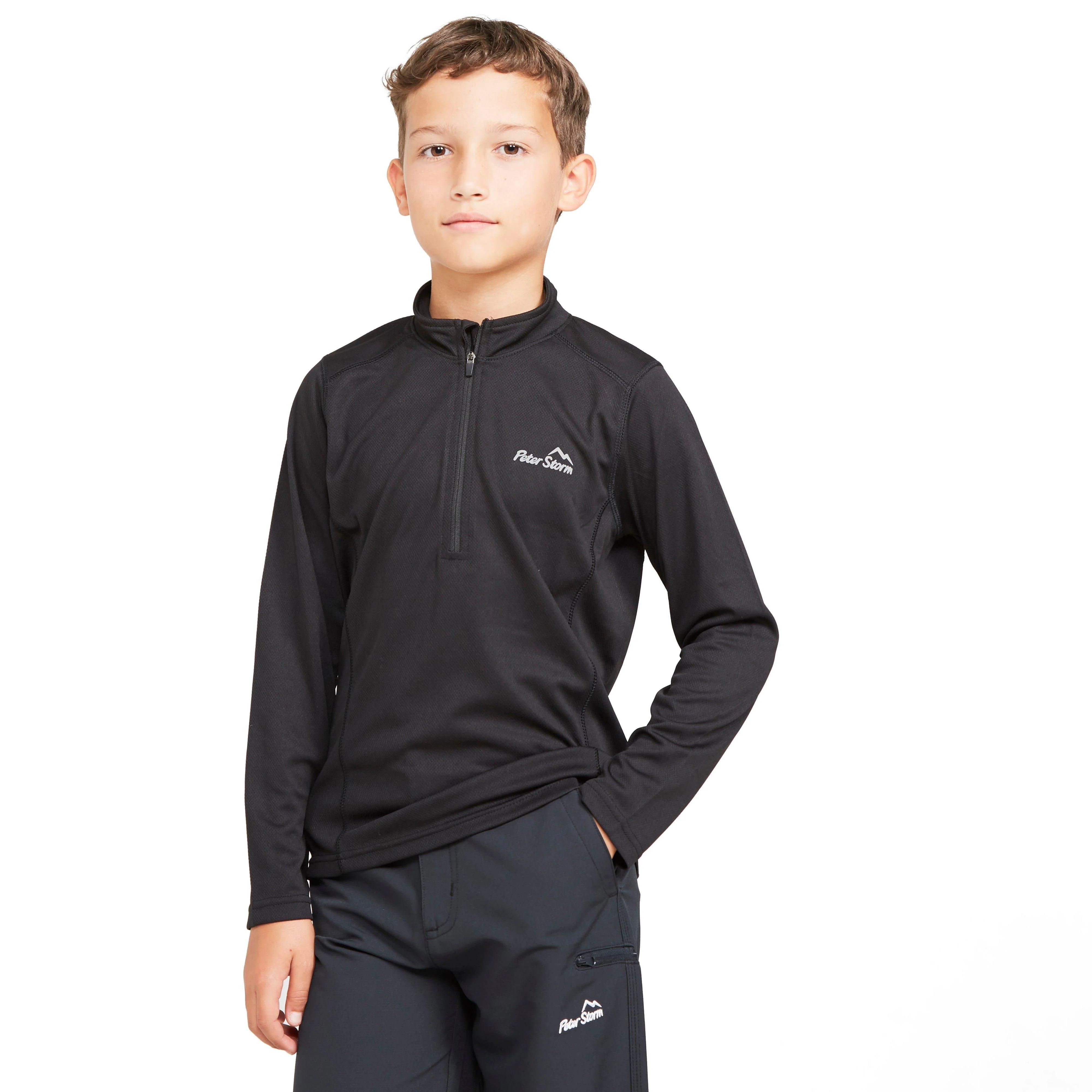 Kids' Balance Long Sleeve Baselayer Zip Tee - Image 6