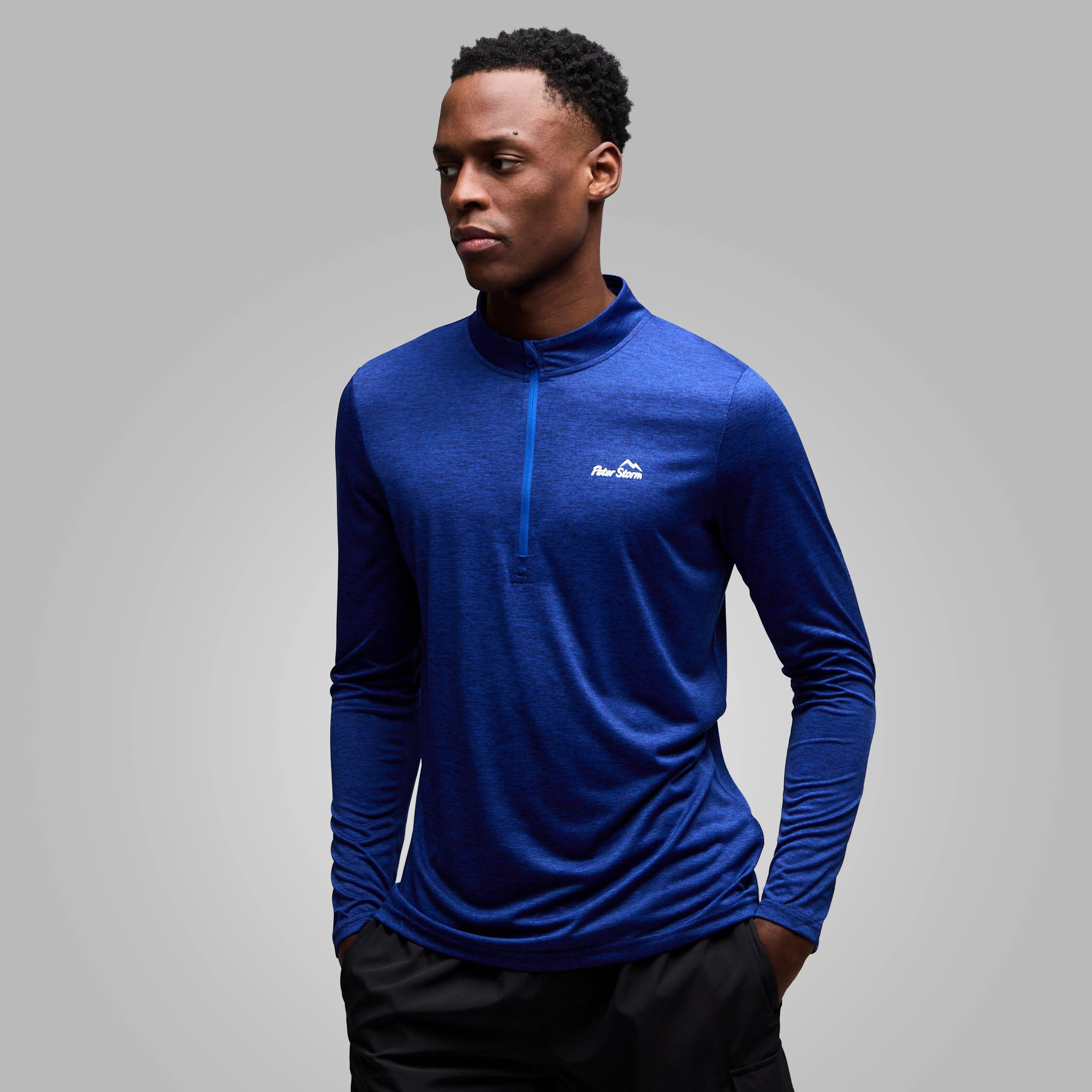 Men's Active Long Sleeve Zip Tee - Image 2