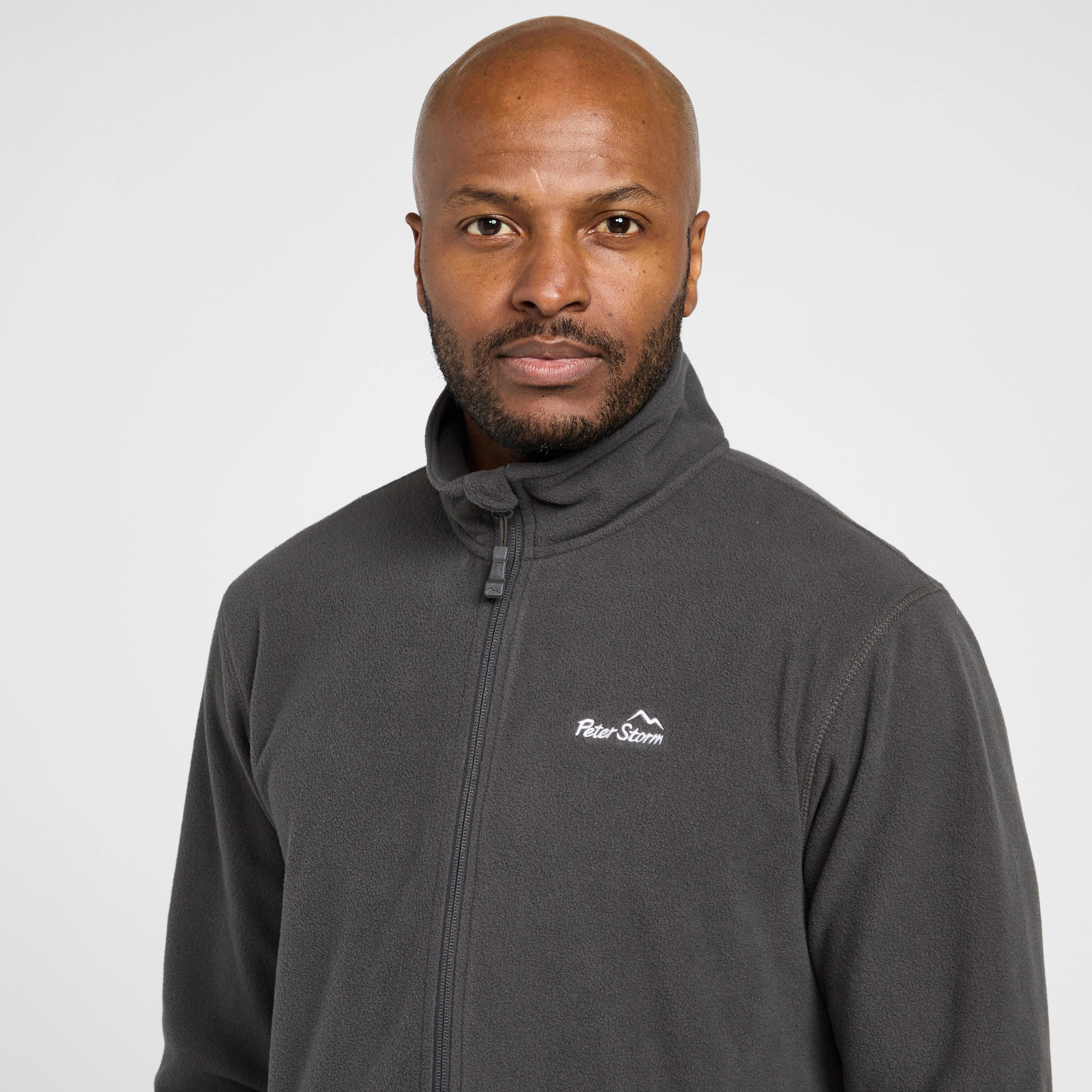 Mens Bracken Full Zip Fleece Grey - Image 4