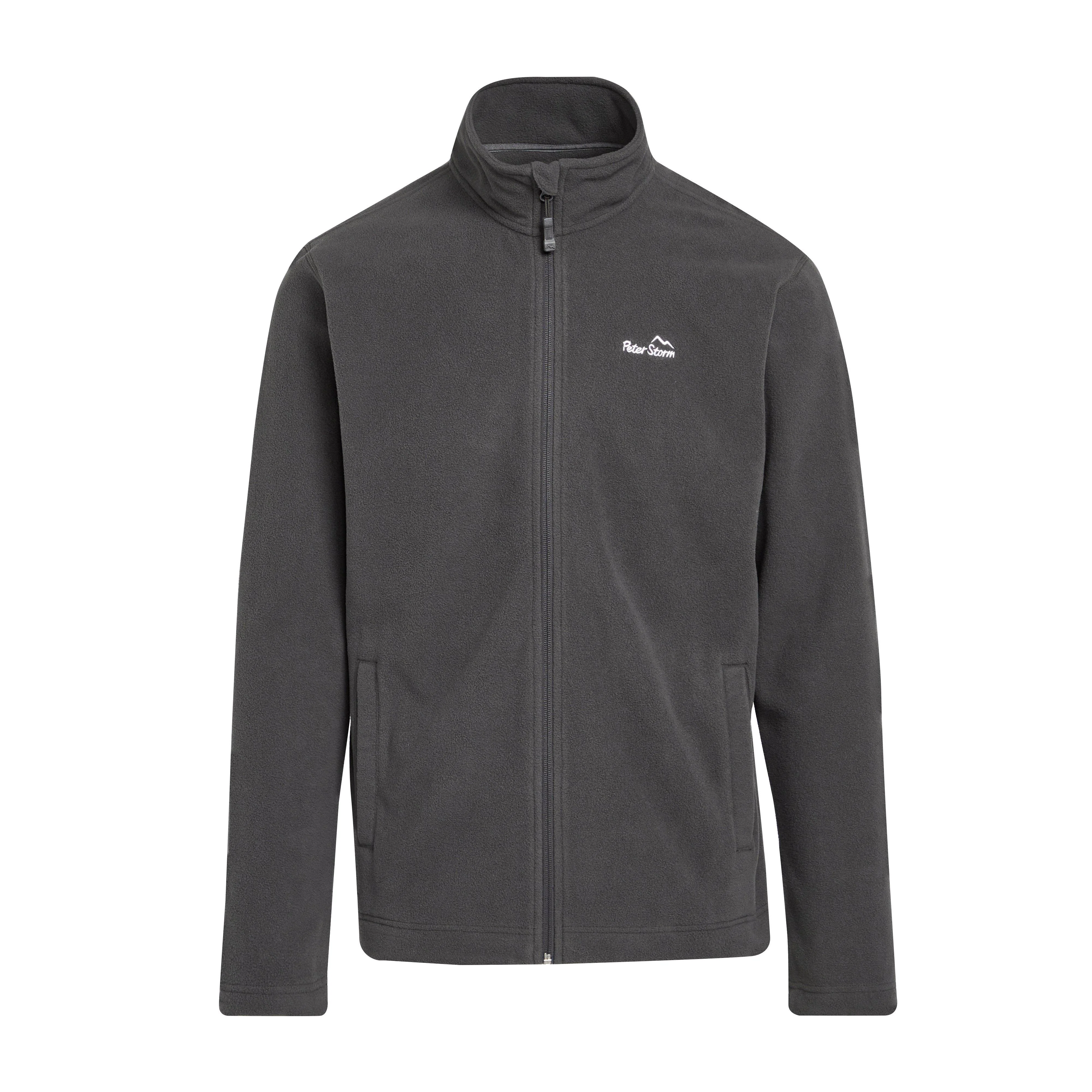 Mens Bracken Full Zip Fleece Grey - Image 6