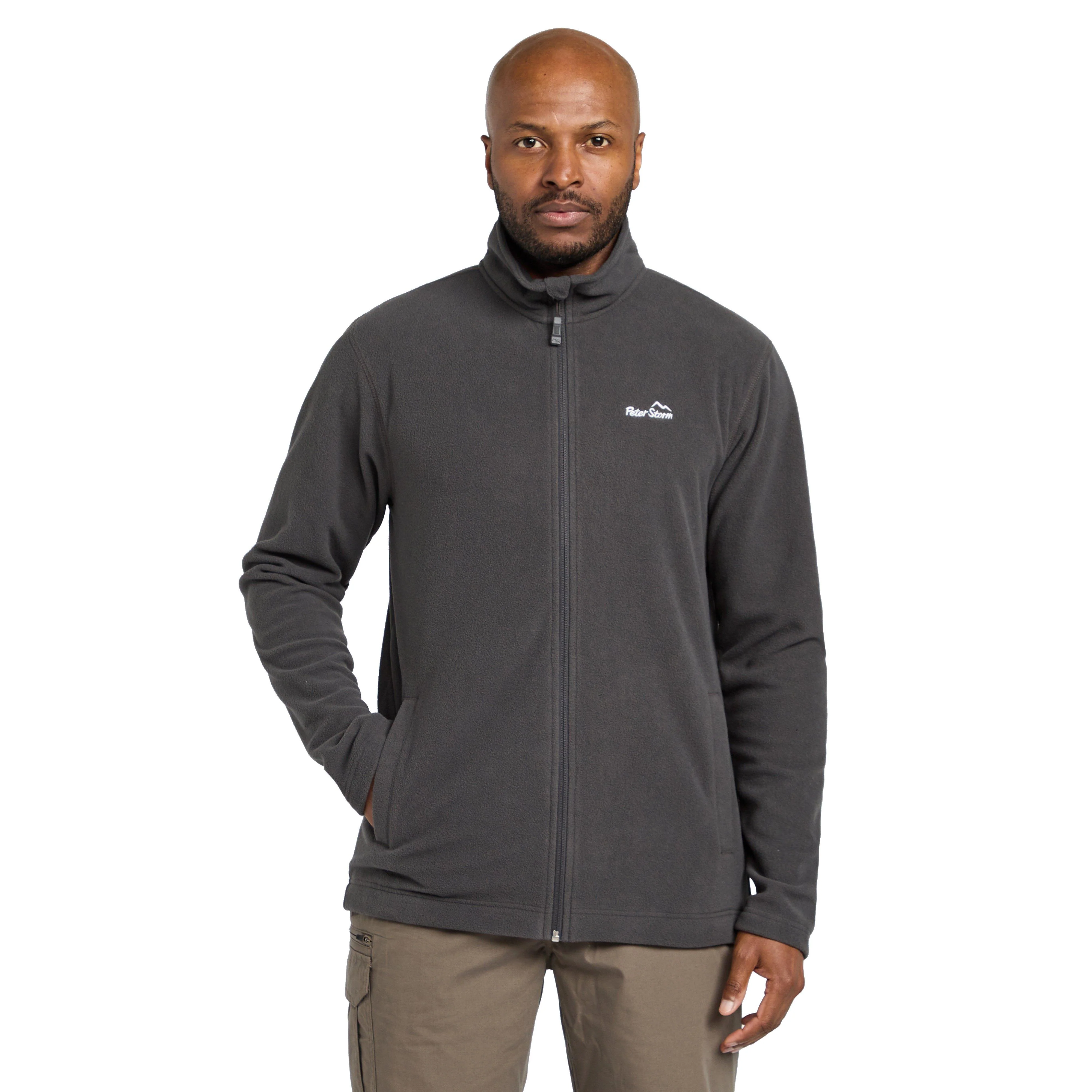Mens Bracken Full Zip Fleece Grey - Image 7