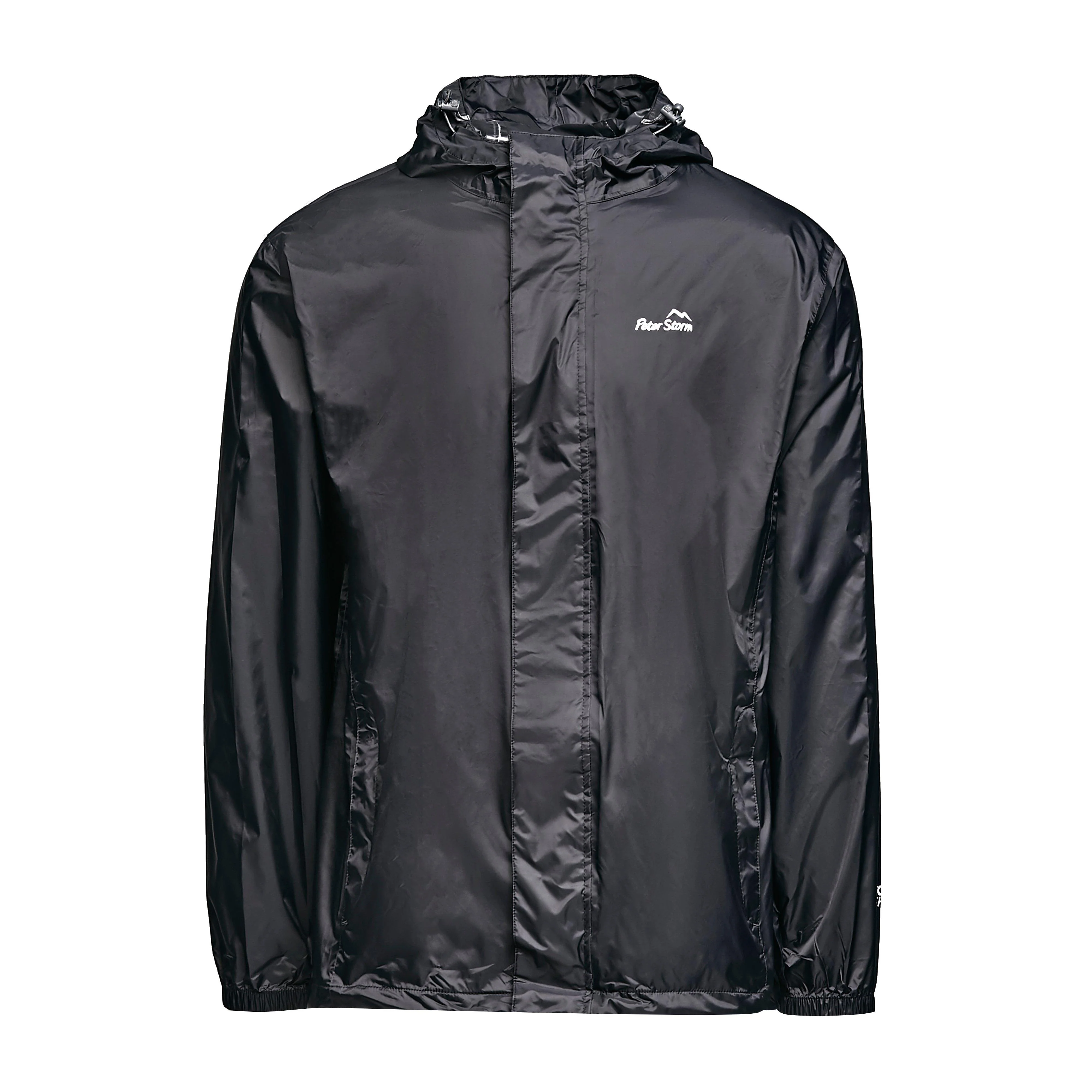 Mens Packable Jacket Black - Image 9