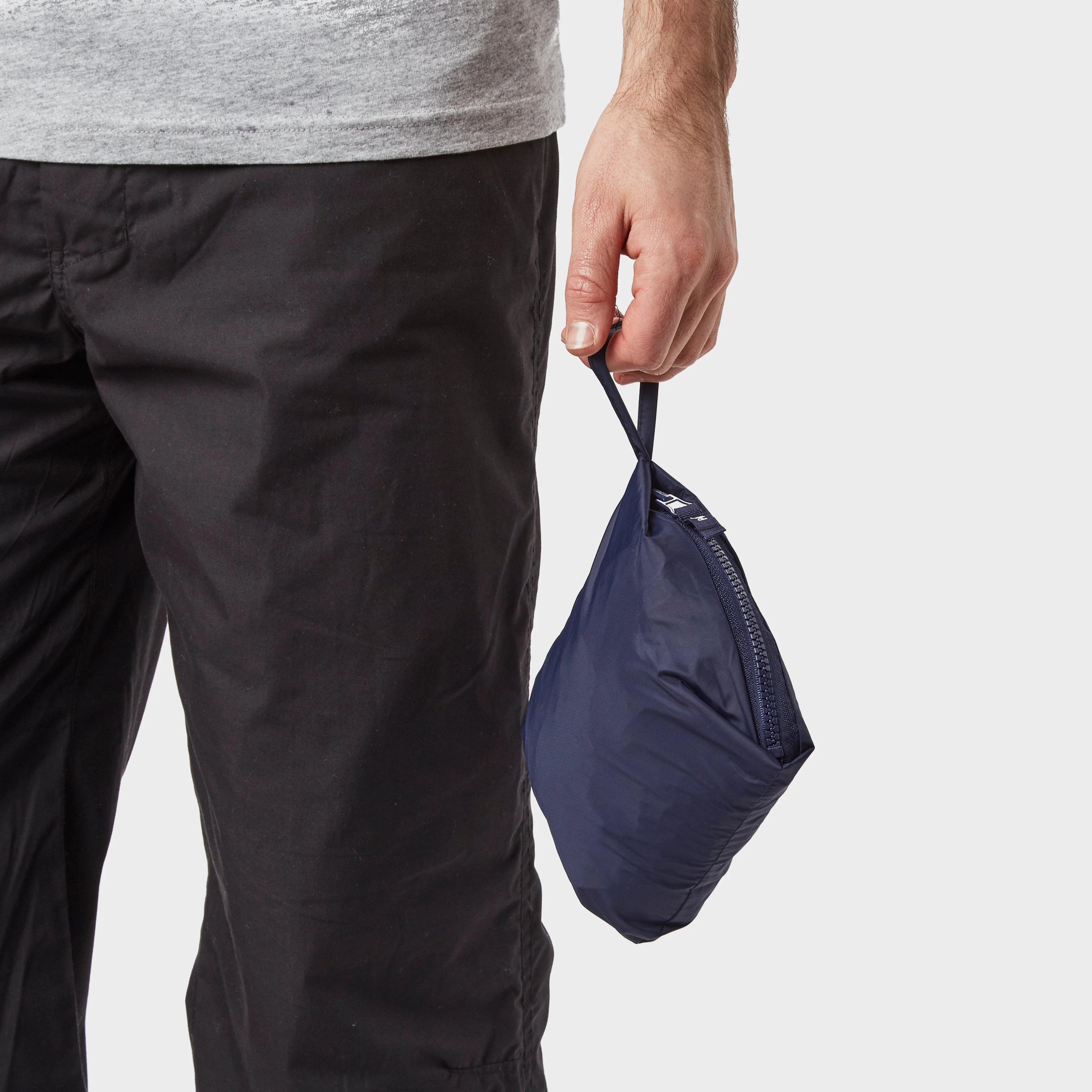 Mens Packable Parka Jacket Navy - Image 7