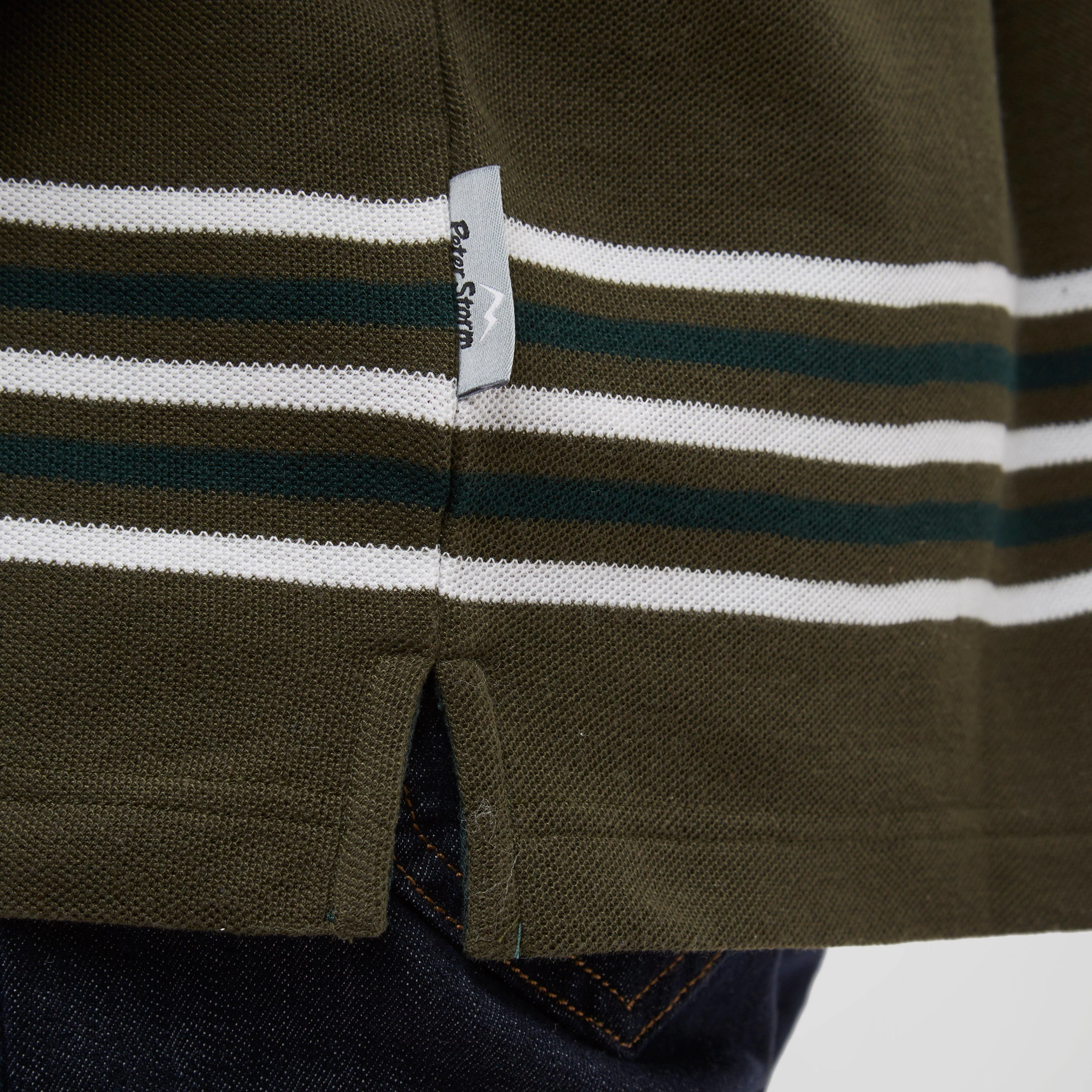Men's Striped Polo Shirt - Image 5