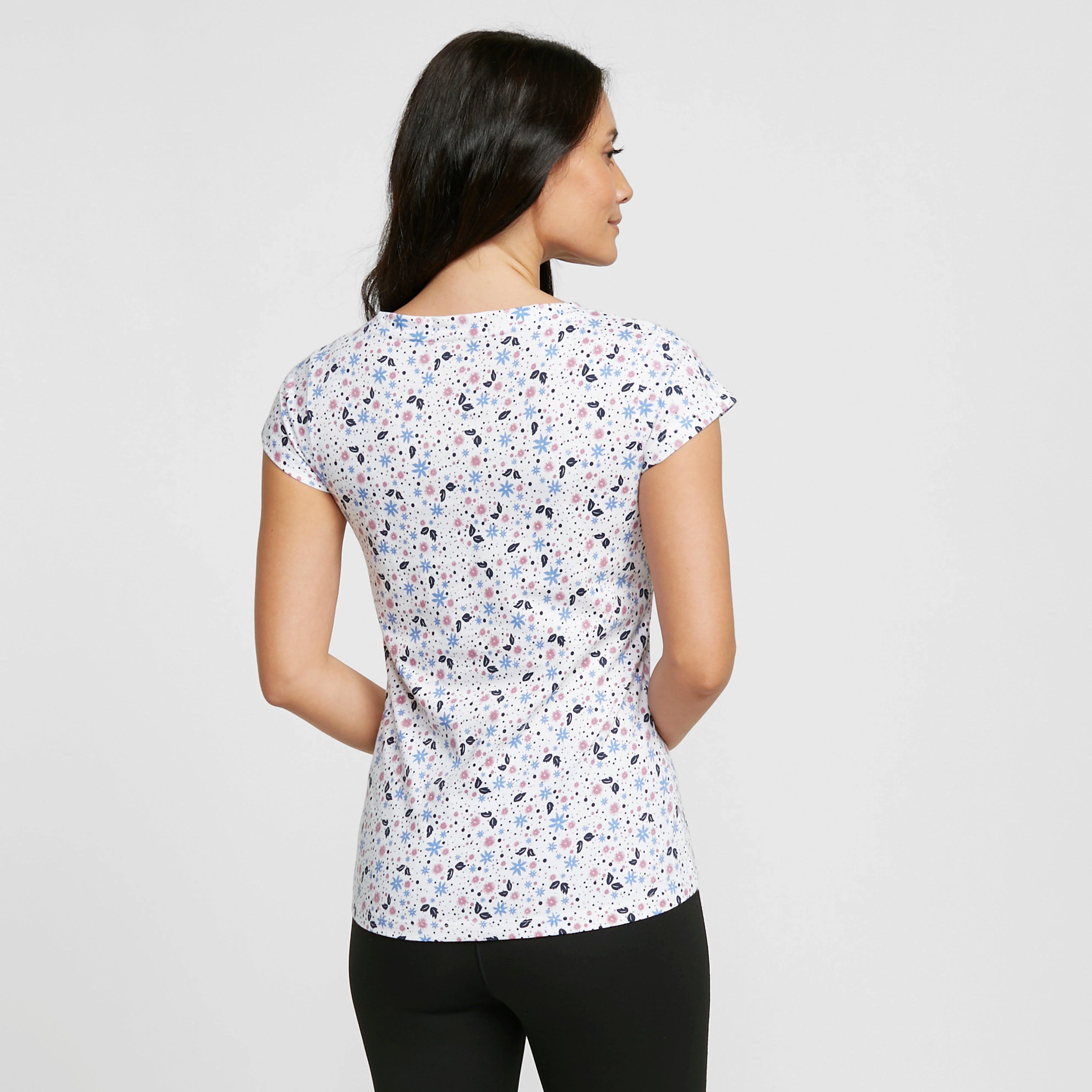 Women’s Ditsy Print Short Sleeved Tee - Image 2