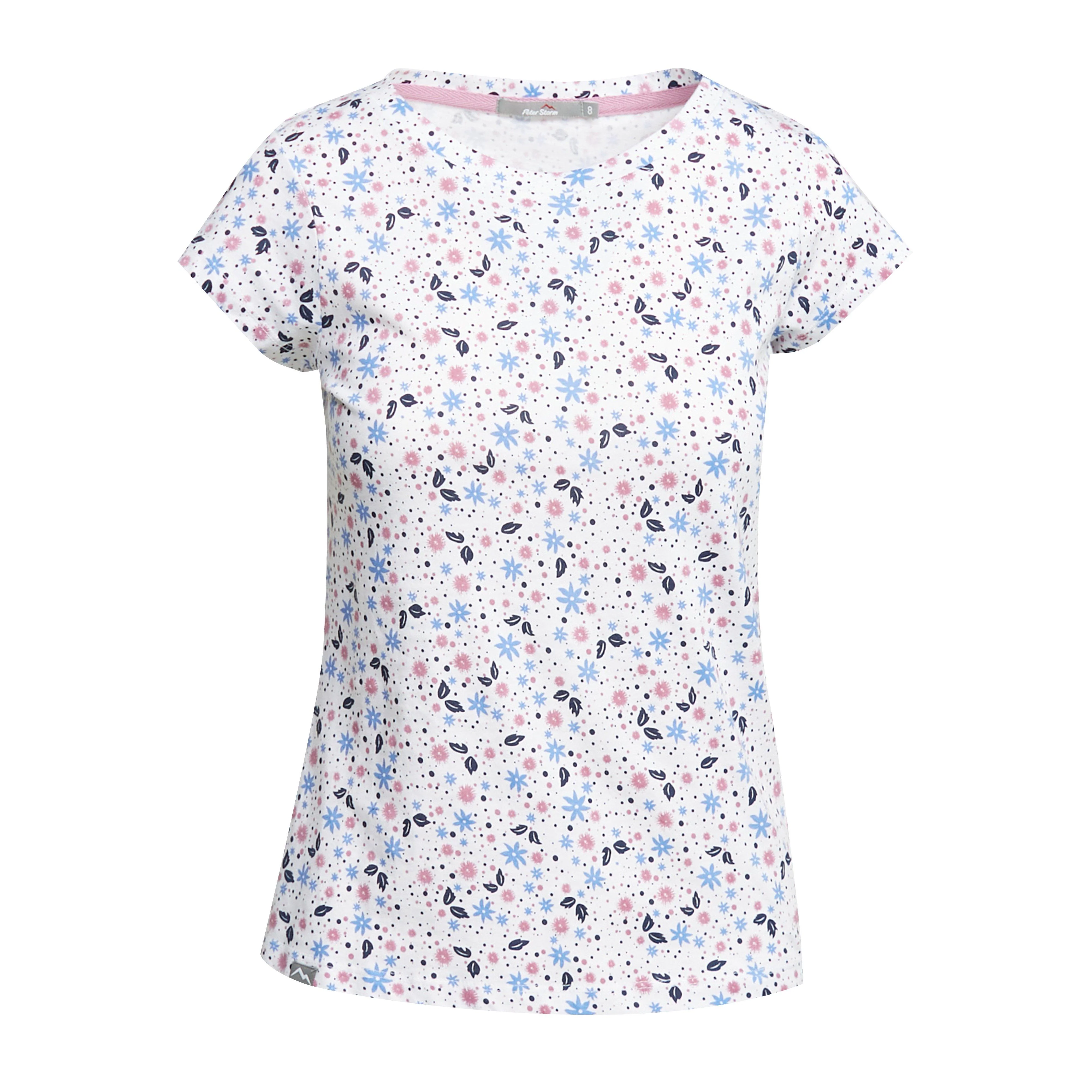 Women’s Ditsy Print Short Sleeved Tee - Image 6