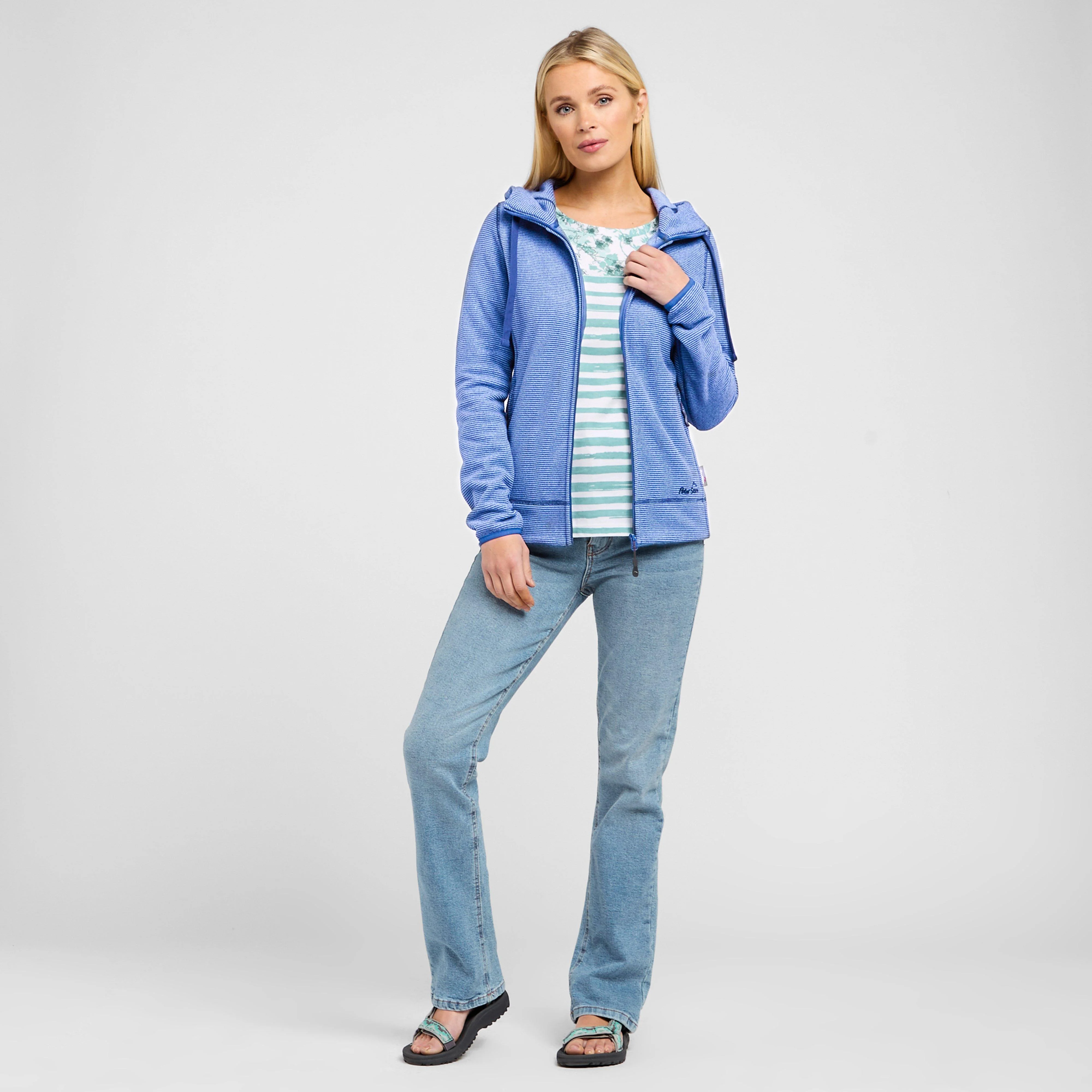 Women's Full Zip Hooded Stretch Fleece - Image 3