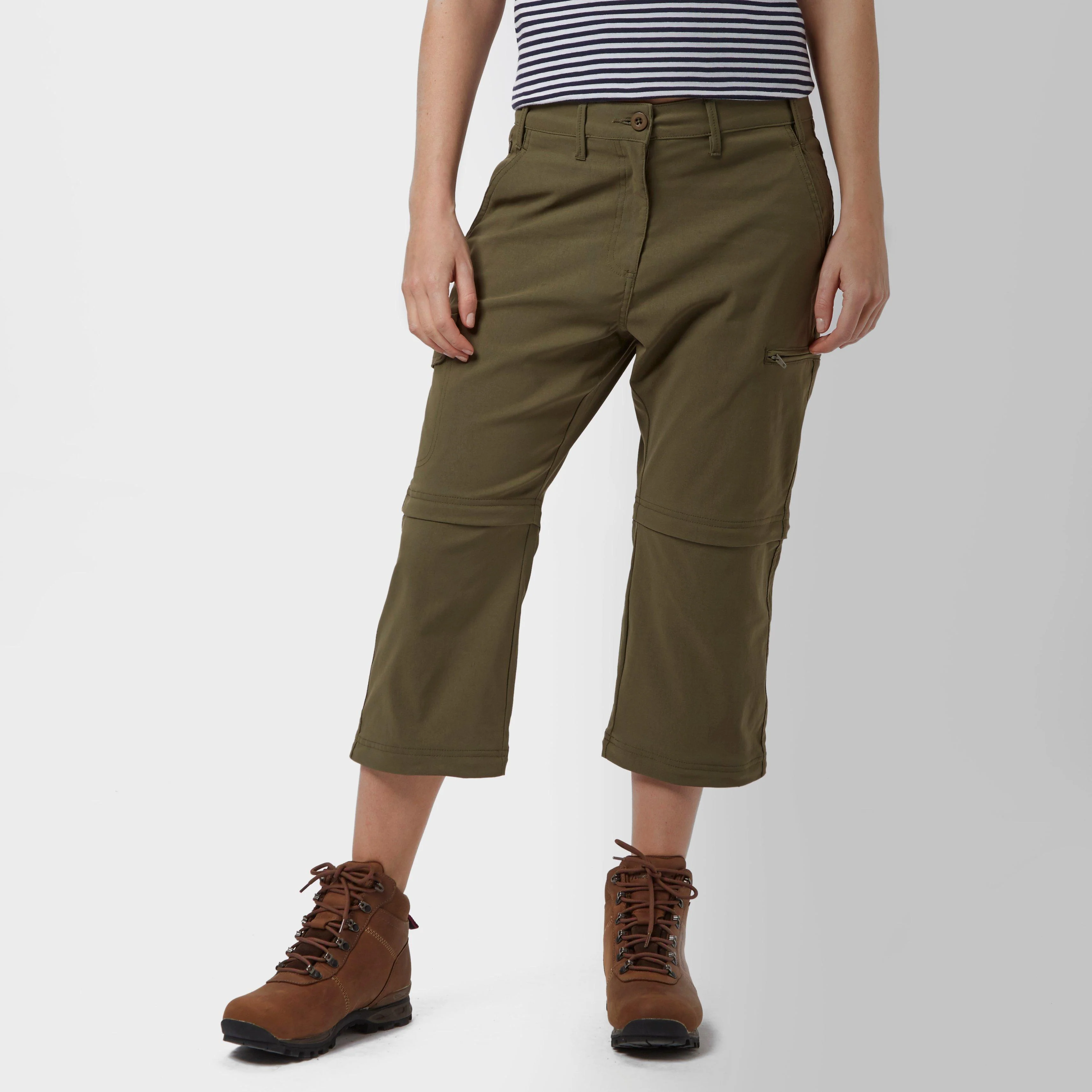Women's Stretch Double Zip Off Trousers - Short - Image 7