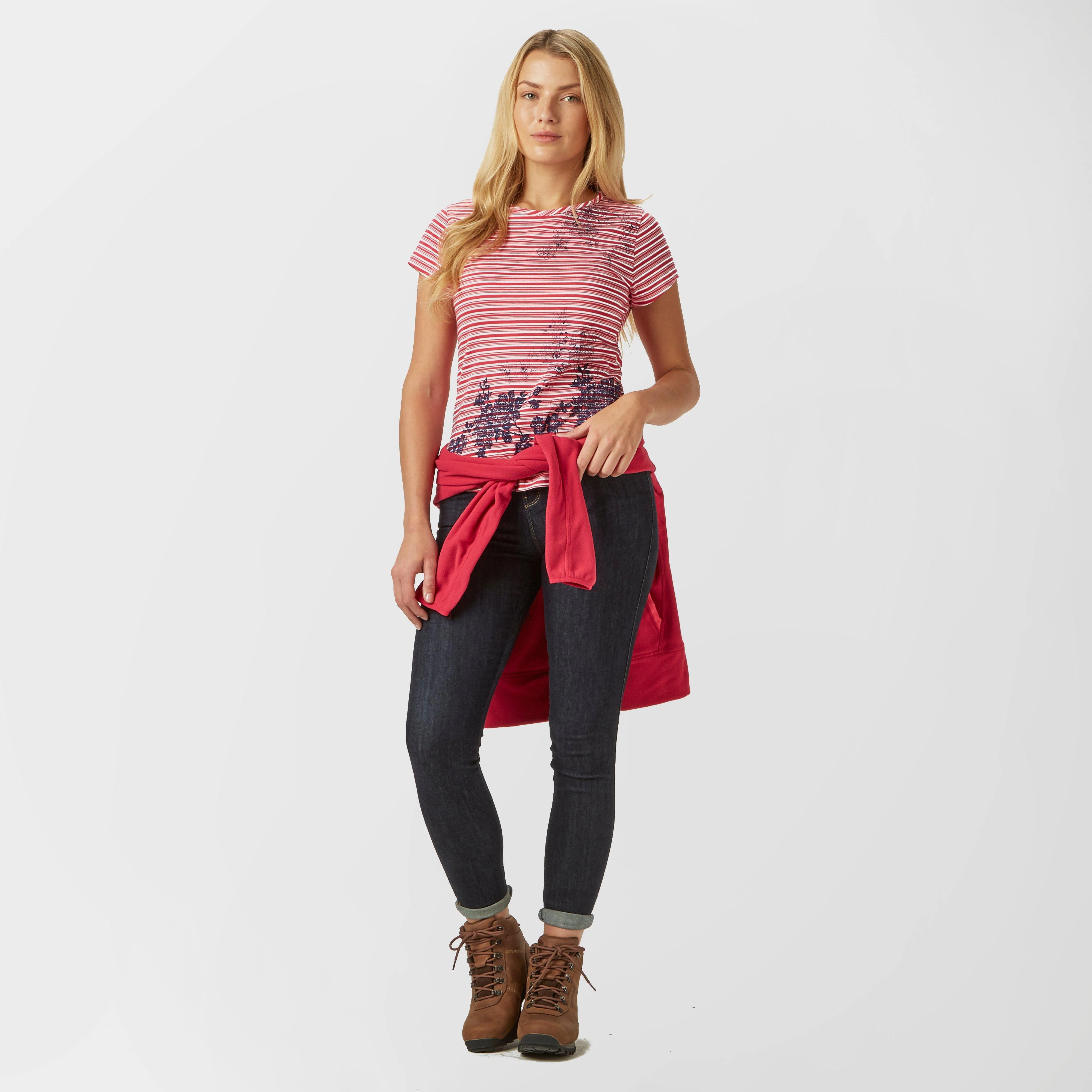 Women's Striped Floral T-Shirt - Image 3