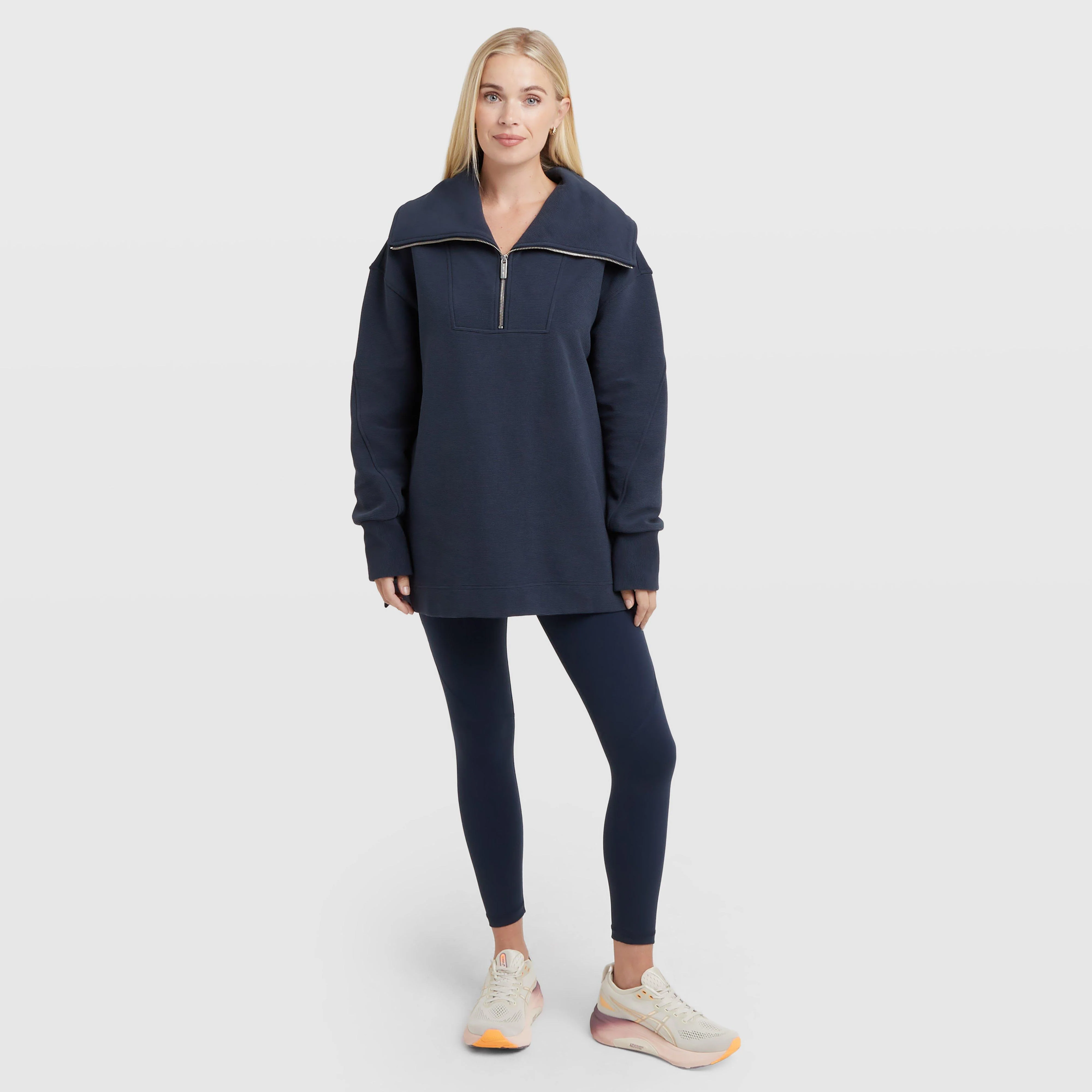 Peaceful Rib Half Zip Sweatshirt - Image 3