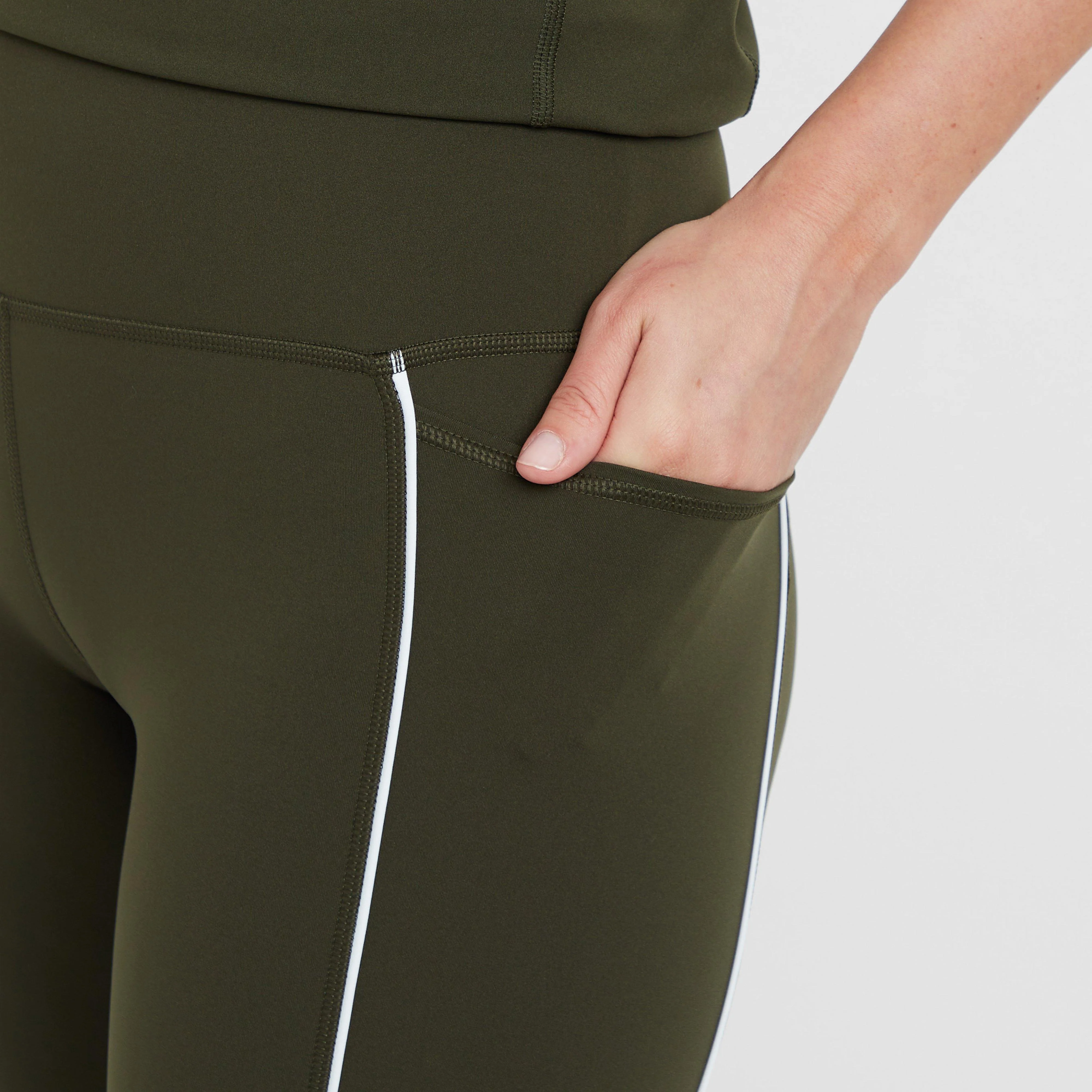 Women’s Power 7/8 Piping Gym Leggings - Image 4