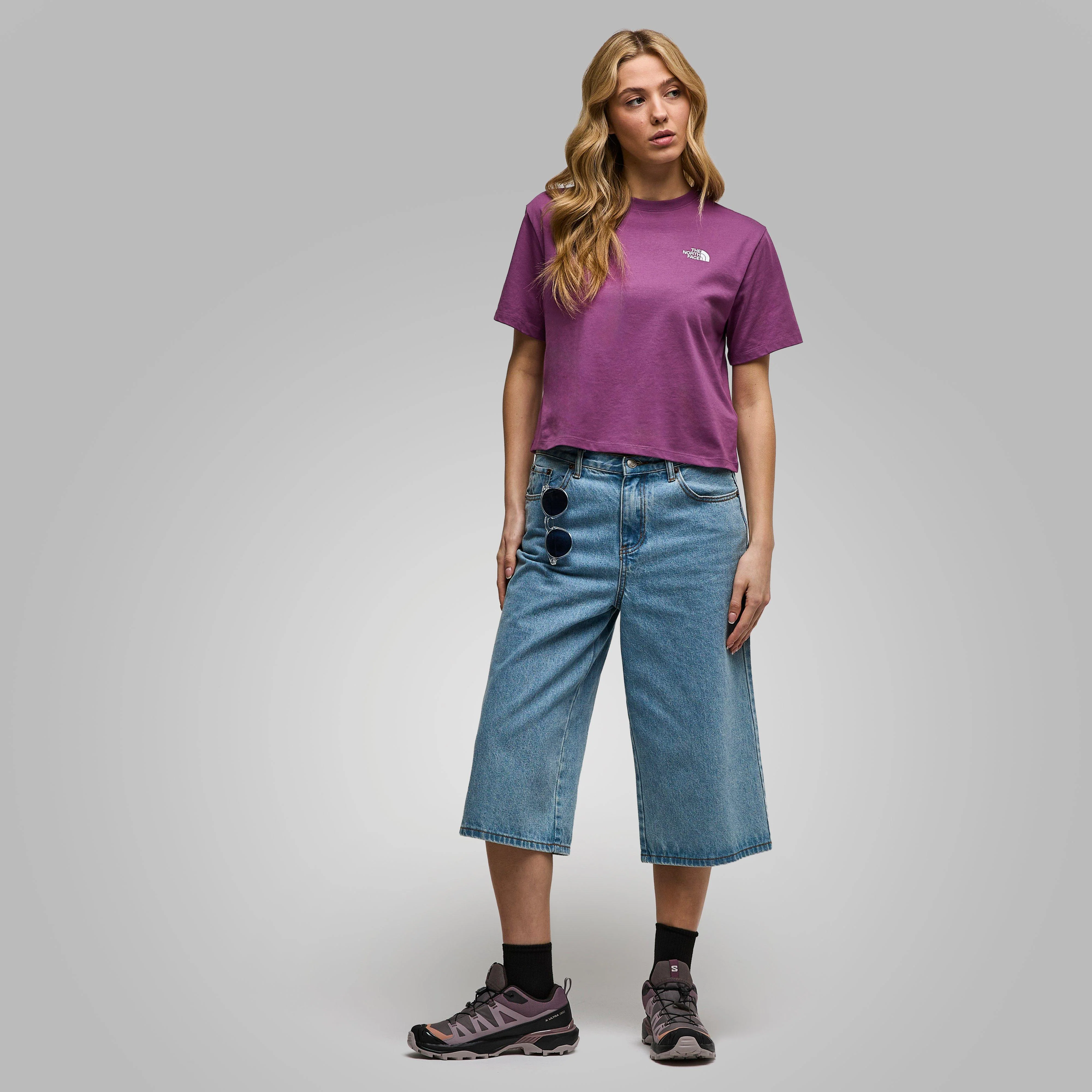 Women's Evolution Simple Dome Cropped Relaxed T-Shirt - Image 2