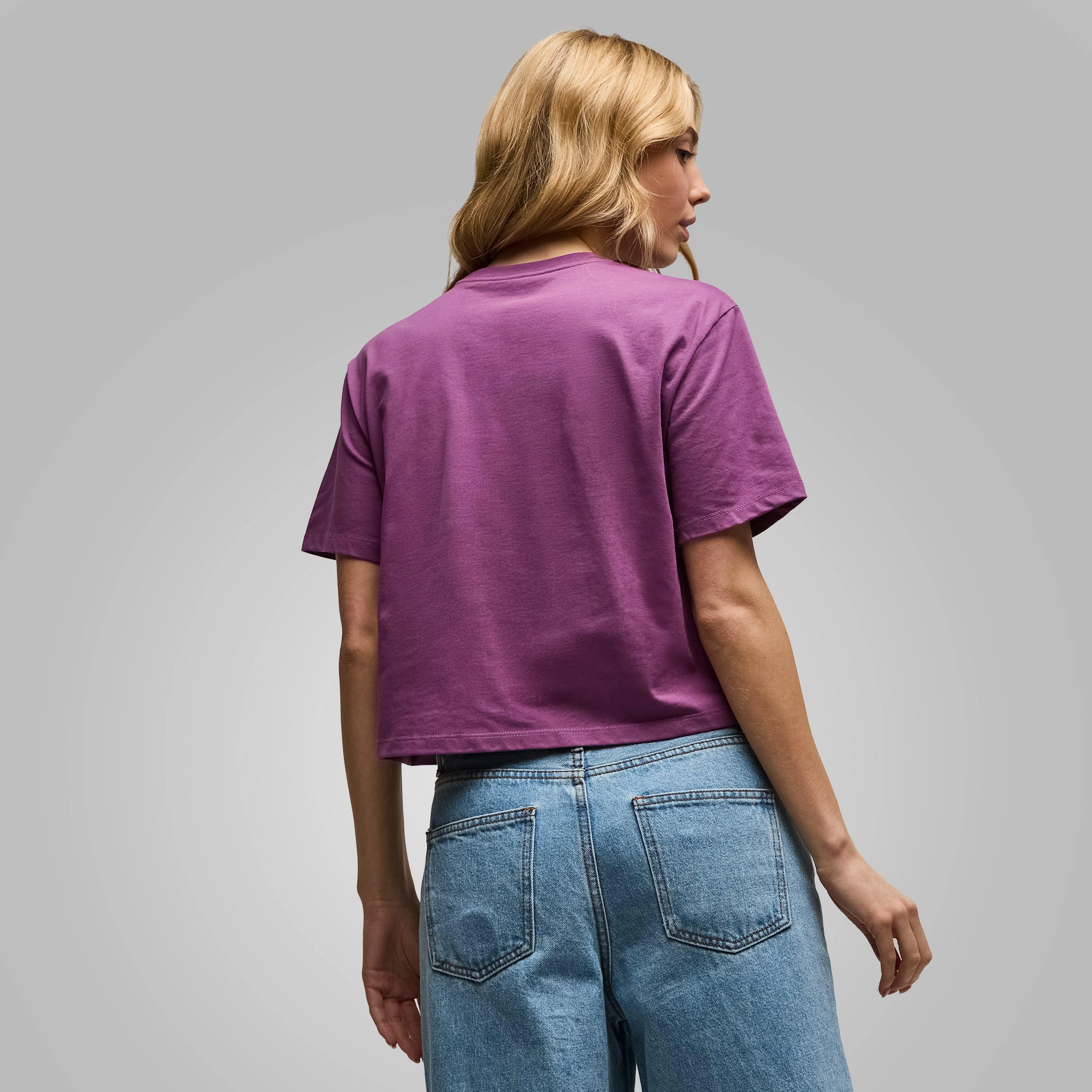 Women's Evolution Simple Dome Cropped Relaxed T-Shirt - Image 4