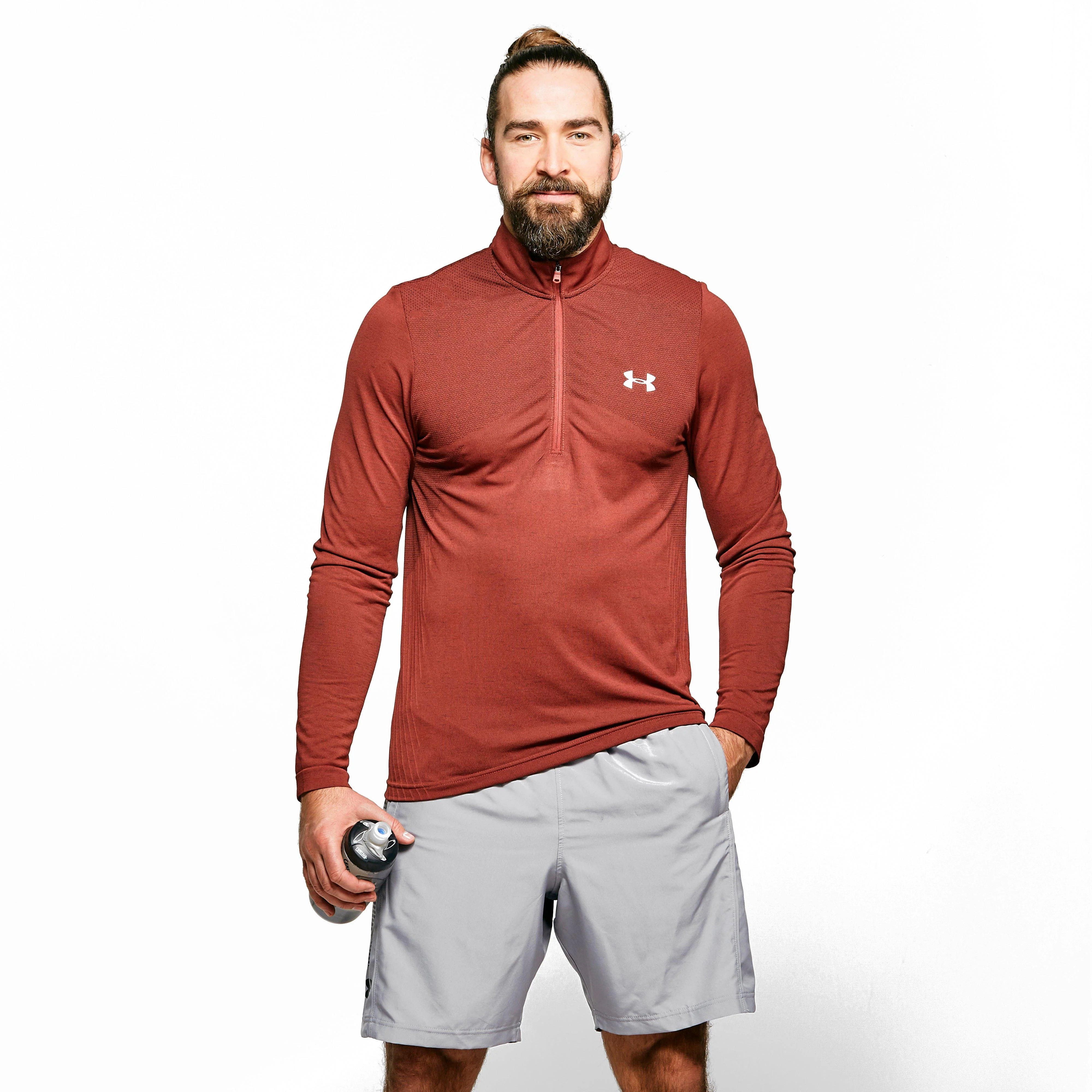 Men's UA Seamless Long Sleeve Zip Tee - Image 8